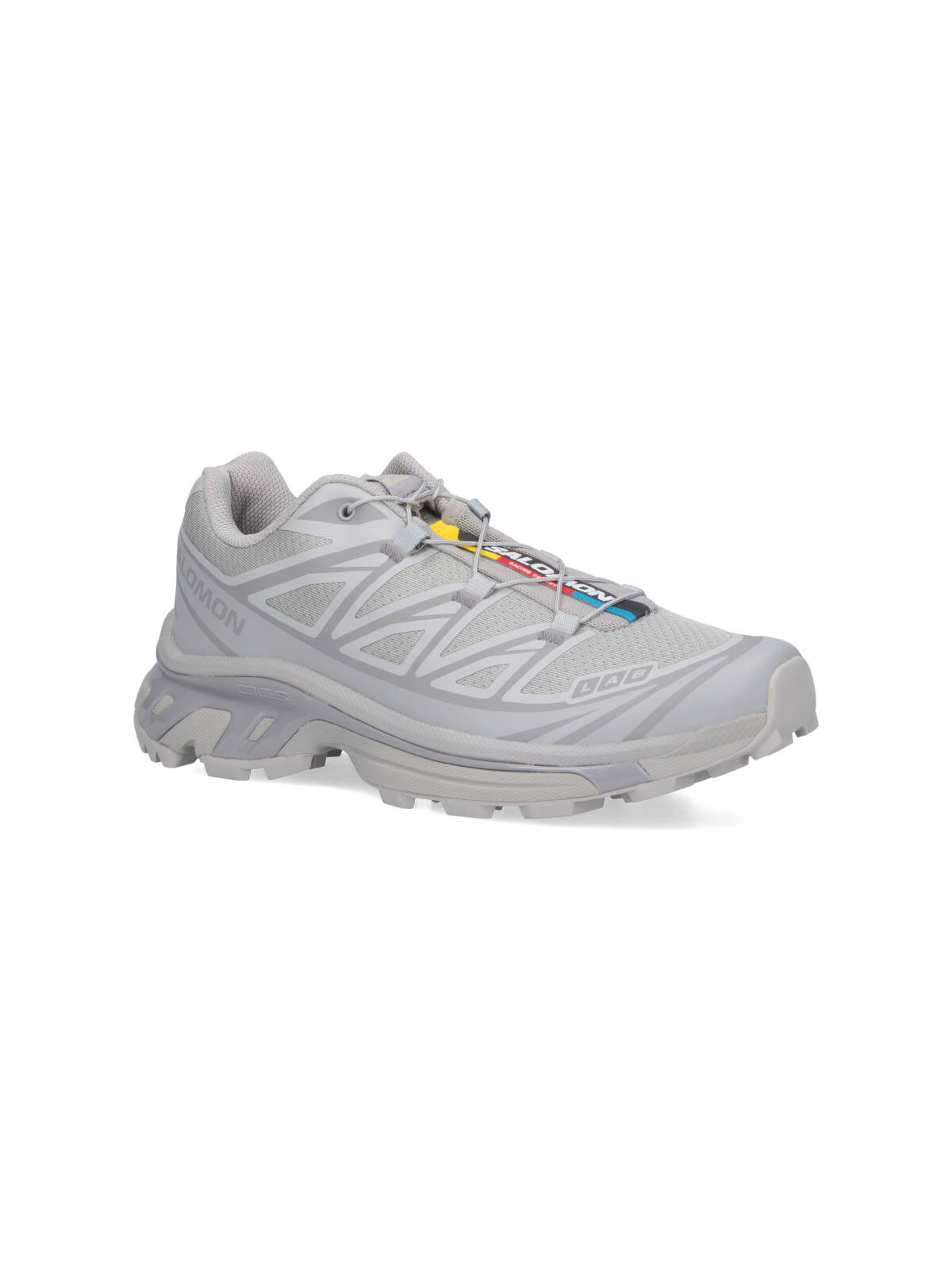 Salomon 'xt-6' Grey Sneaker With Logo Applied On The Tongue And Chunky Sole In Gray