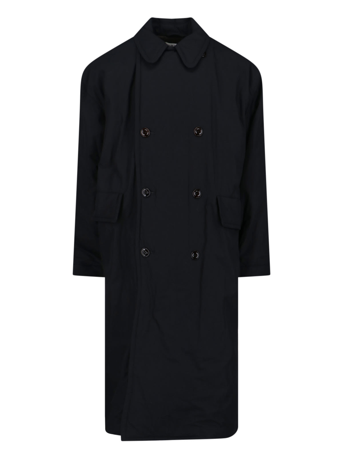 Our Legacy Duvet Trench Coat In Blue