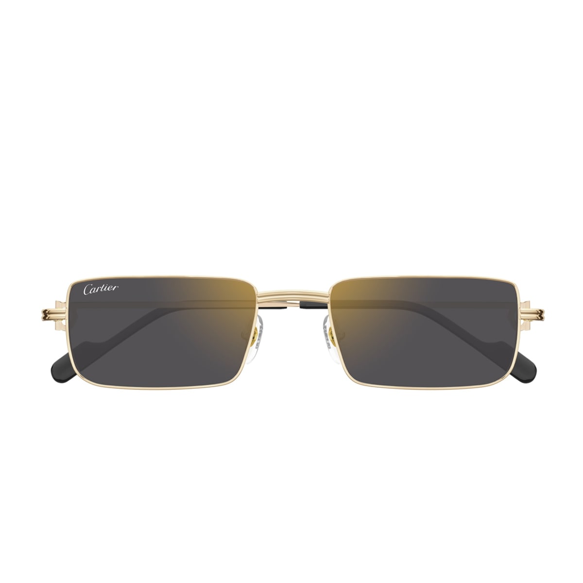 Cartier Ct0501s Premie Re De  005 Gold Grey Sunglasses In Oro