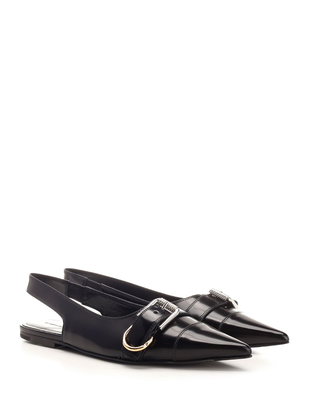 Shop Givenchy Voyou Slingback In Black