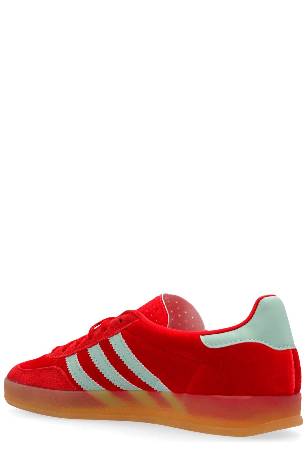 Adidas Originals Gazelle Indoor Sneakers In Suede In Red