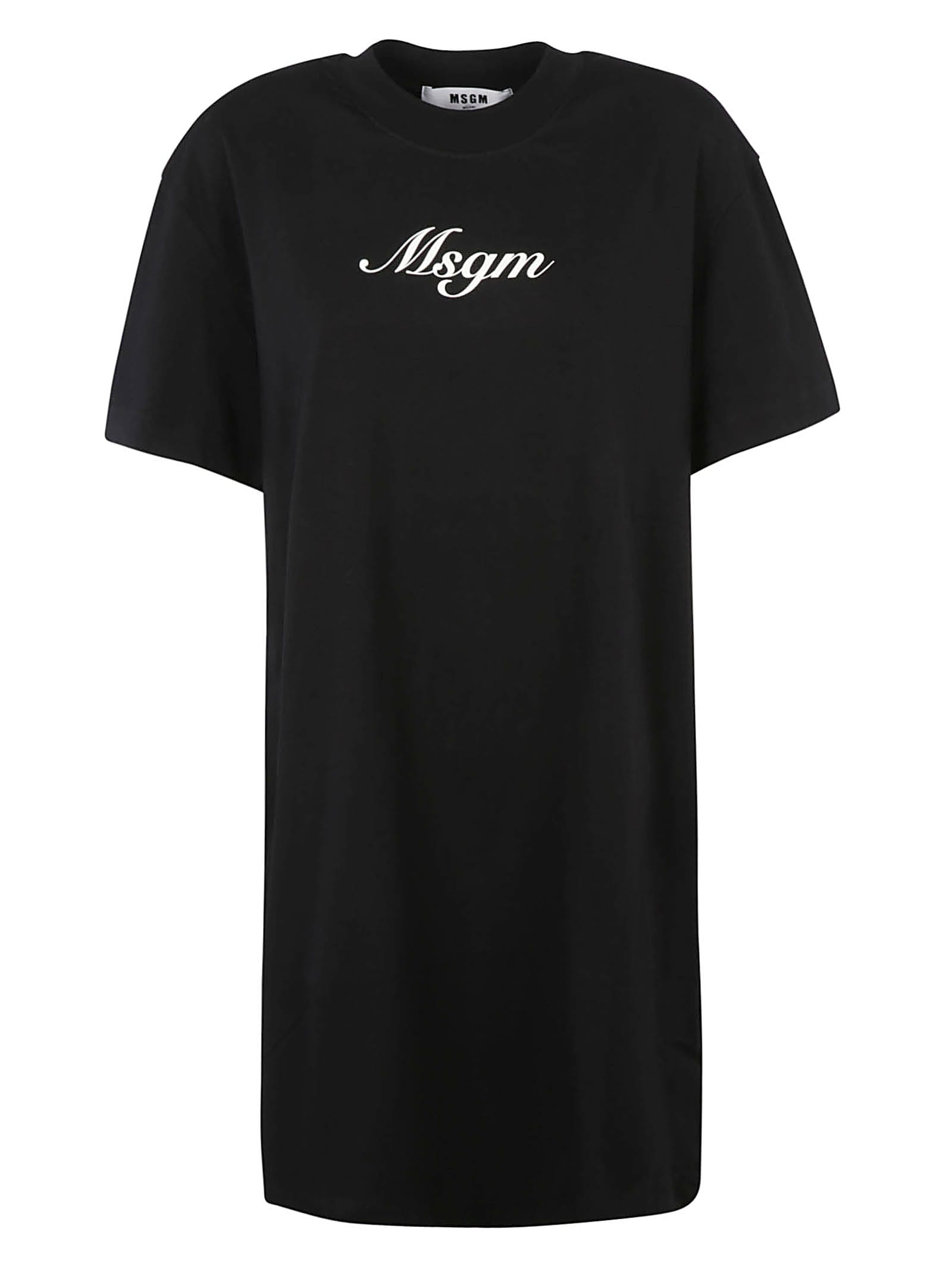 MSGM Logo Print T-shirt Dress