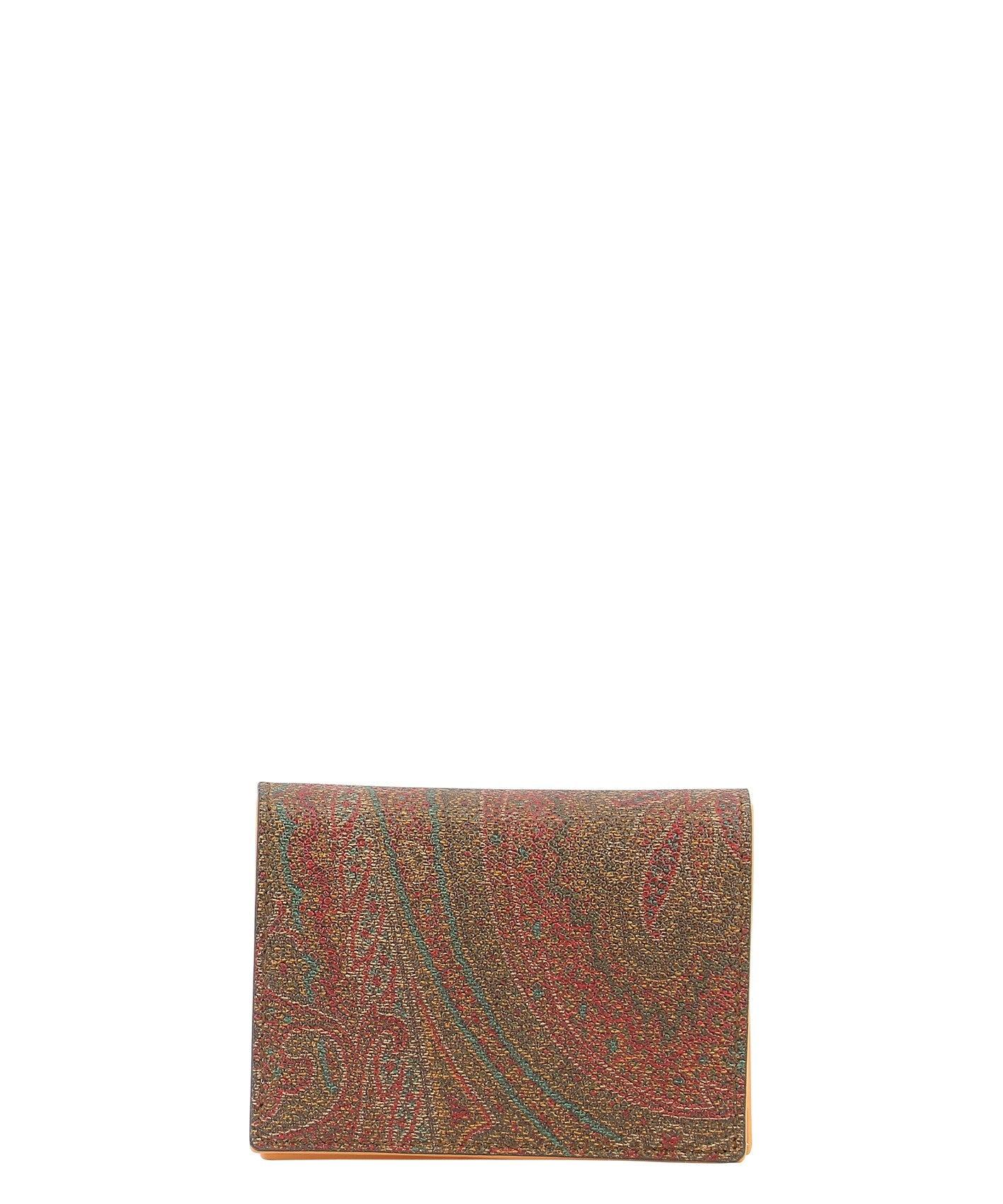 Etro Paisley Printed Compact Wallet