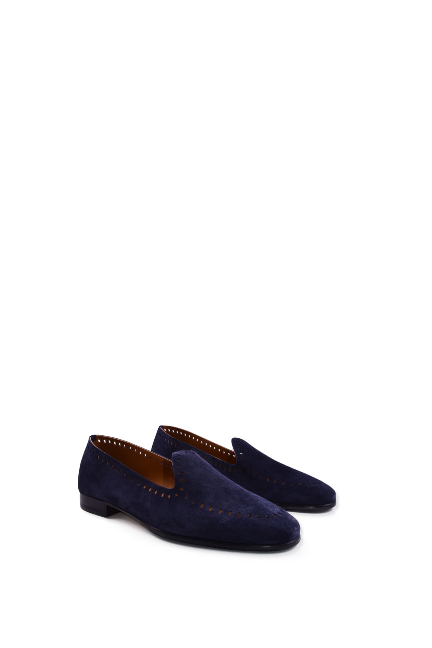 Shop Edhen Milano Loafers In Blue