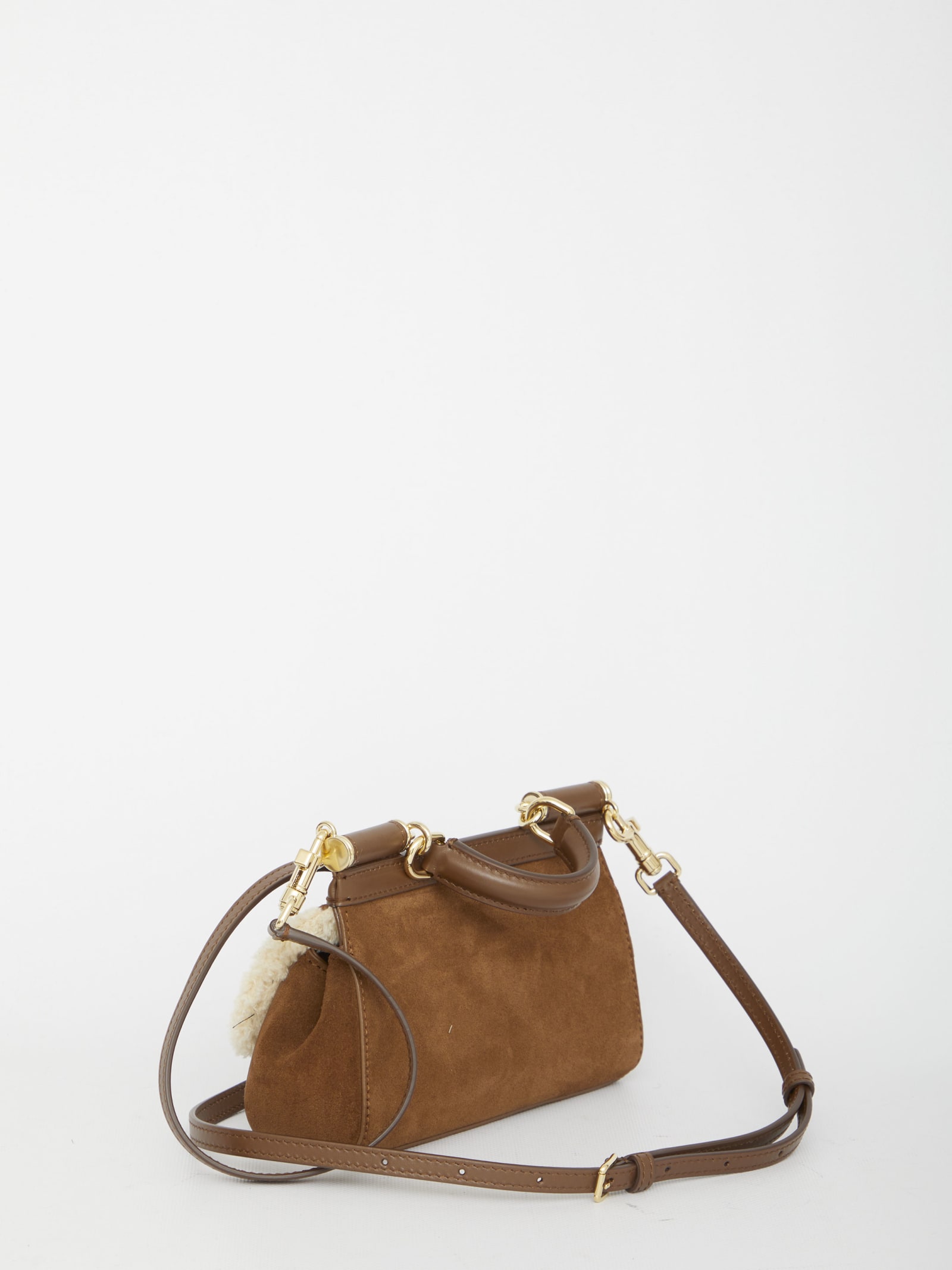 Shop Dolce & Gabbana Small Sicily Bag In Brown