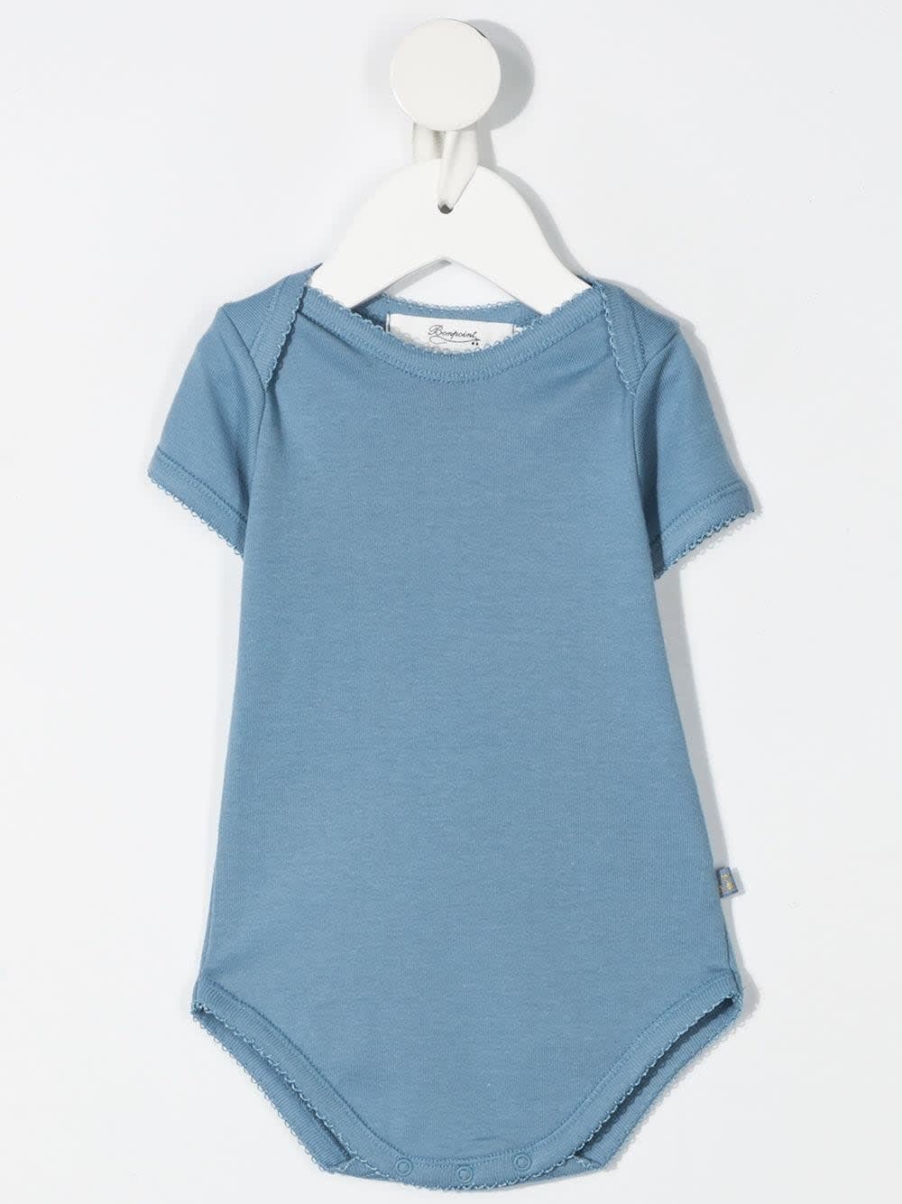 Shop Bonpoint 3 Body Pack In Light Blue And White Cotton