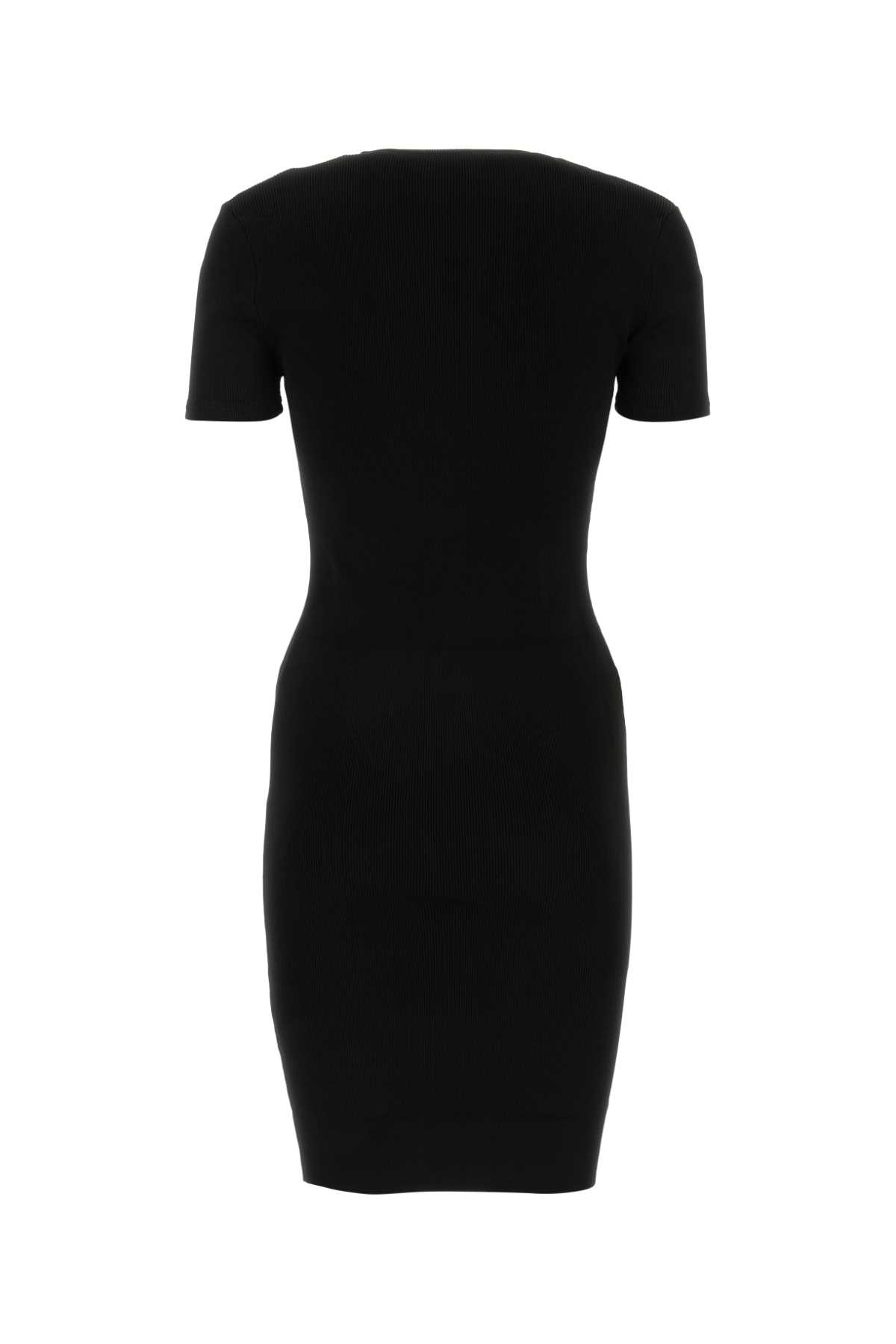 Shop Givenchy Black Stretch Viscose Blend Mini Dress