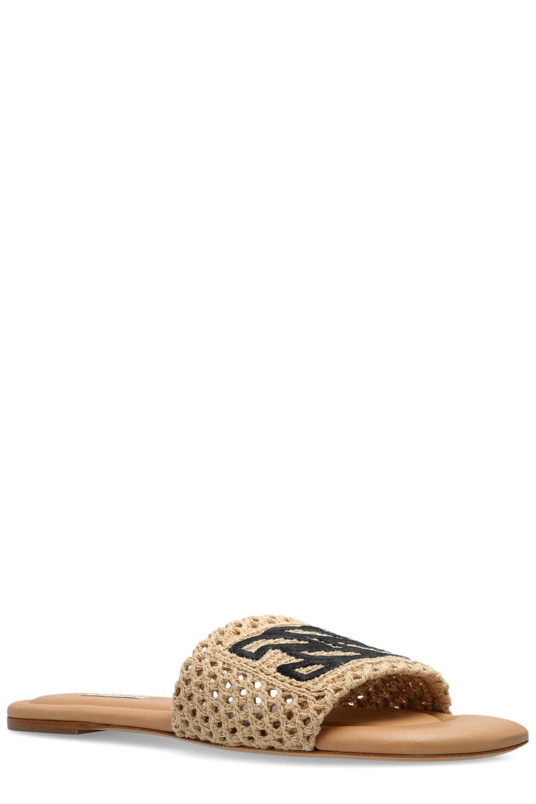 Shop Casadei Positano Flat Slides