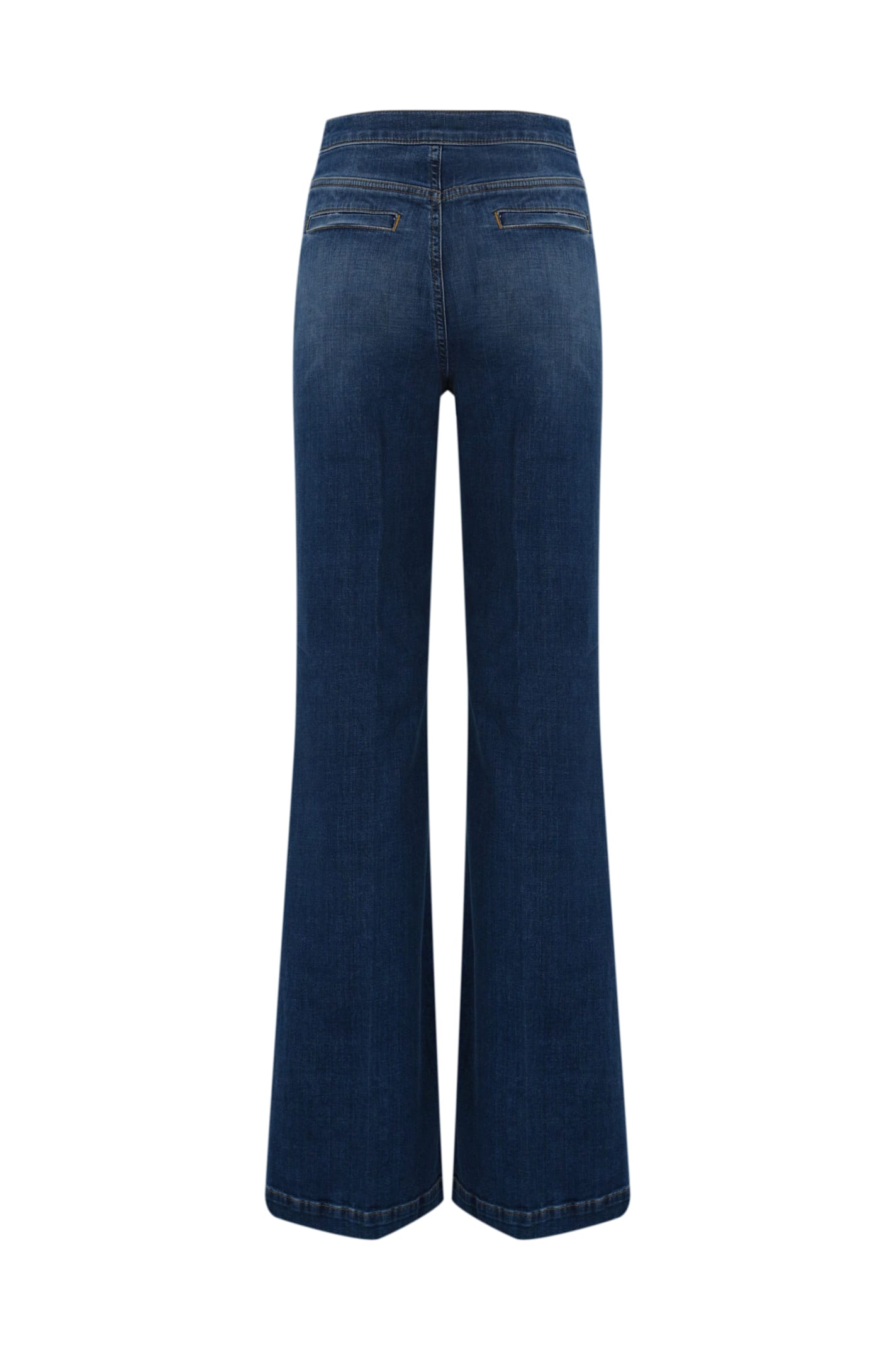 TWINSET FLARE JEANS WITH DECORATIVE BUTTONS