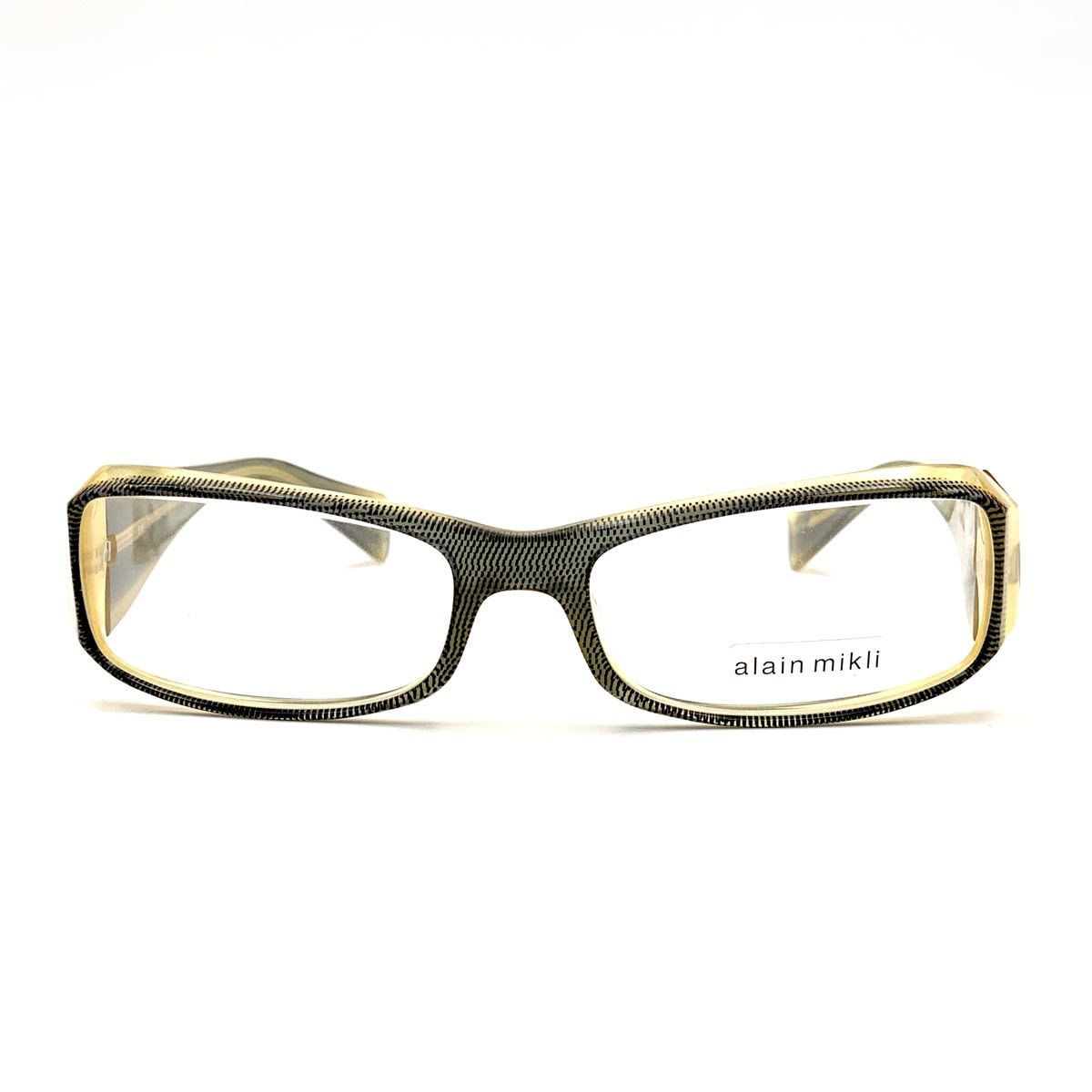Shop Alain Mikli A0511 Pact Glasses In Giallo
