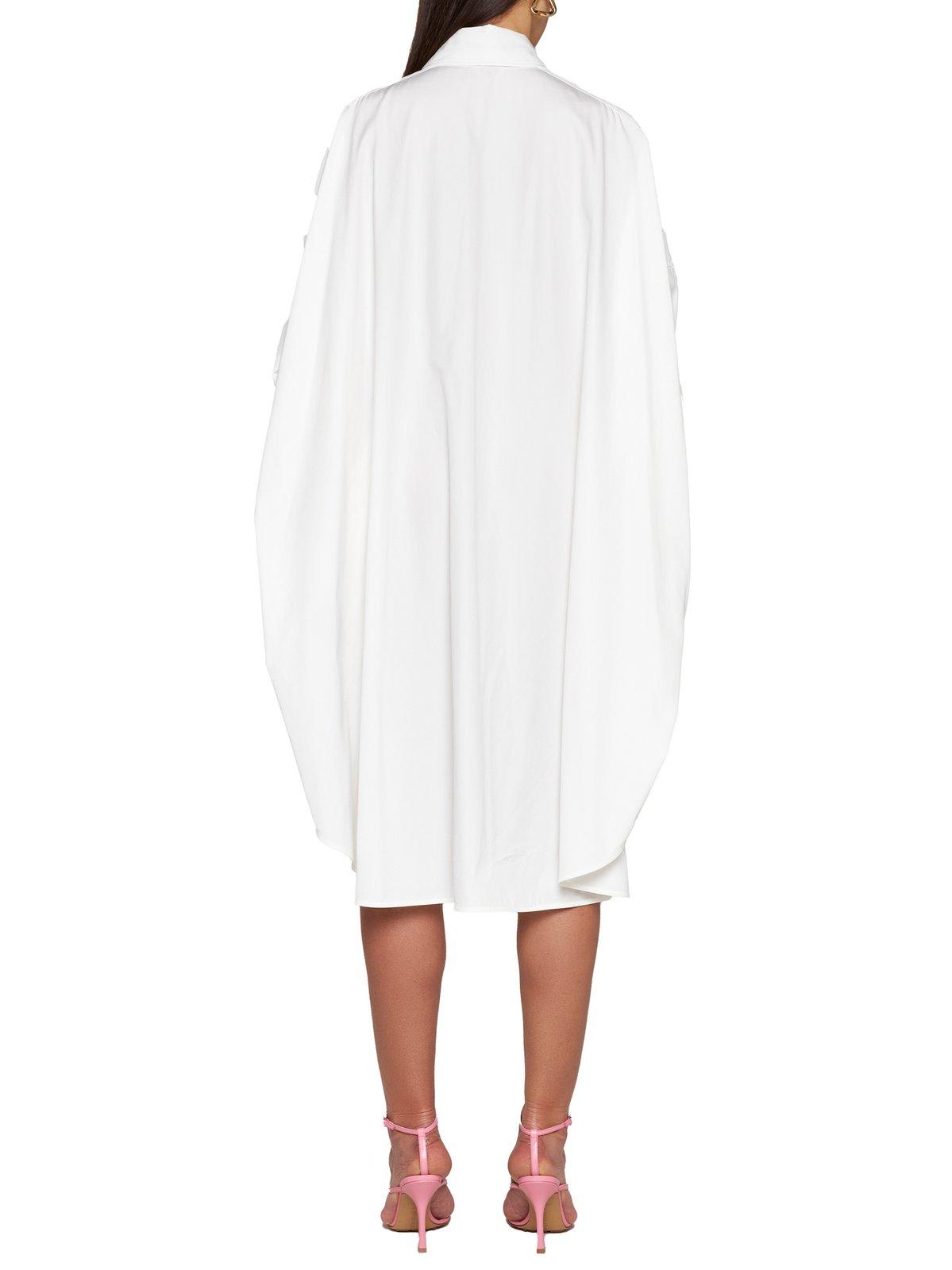 Bottega Veneta Compact Cotton Dress In White