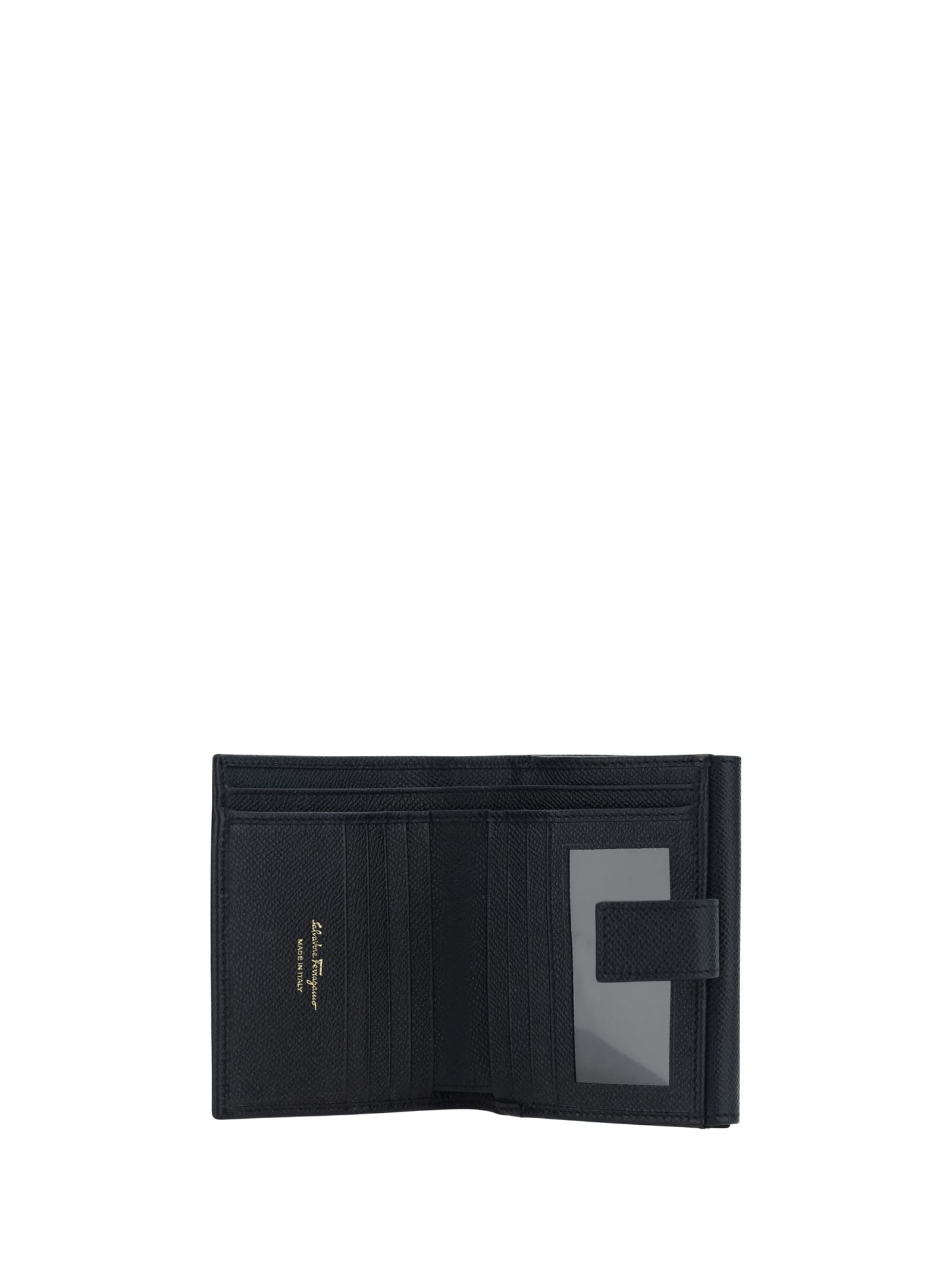 Shop Ferragamo Wallet In Nero