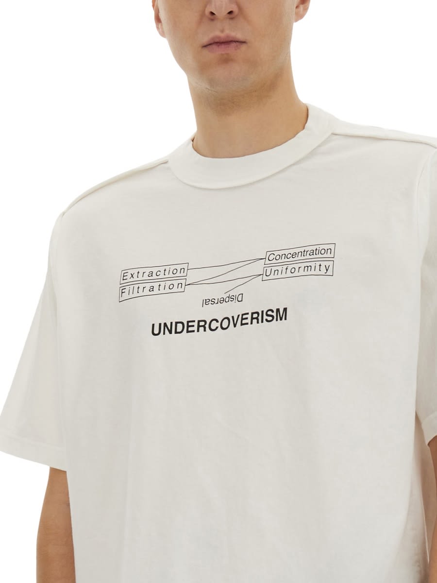 Undercover Relaxed-fit Graphic Print T-shirt With Crew Neck In White