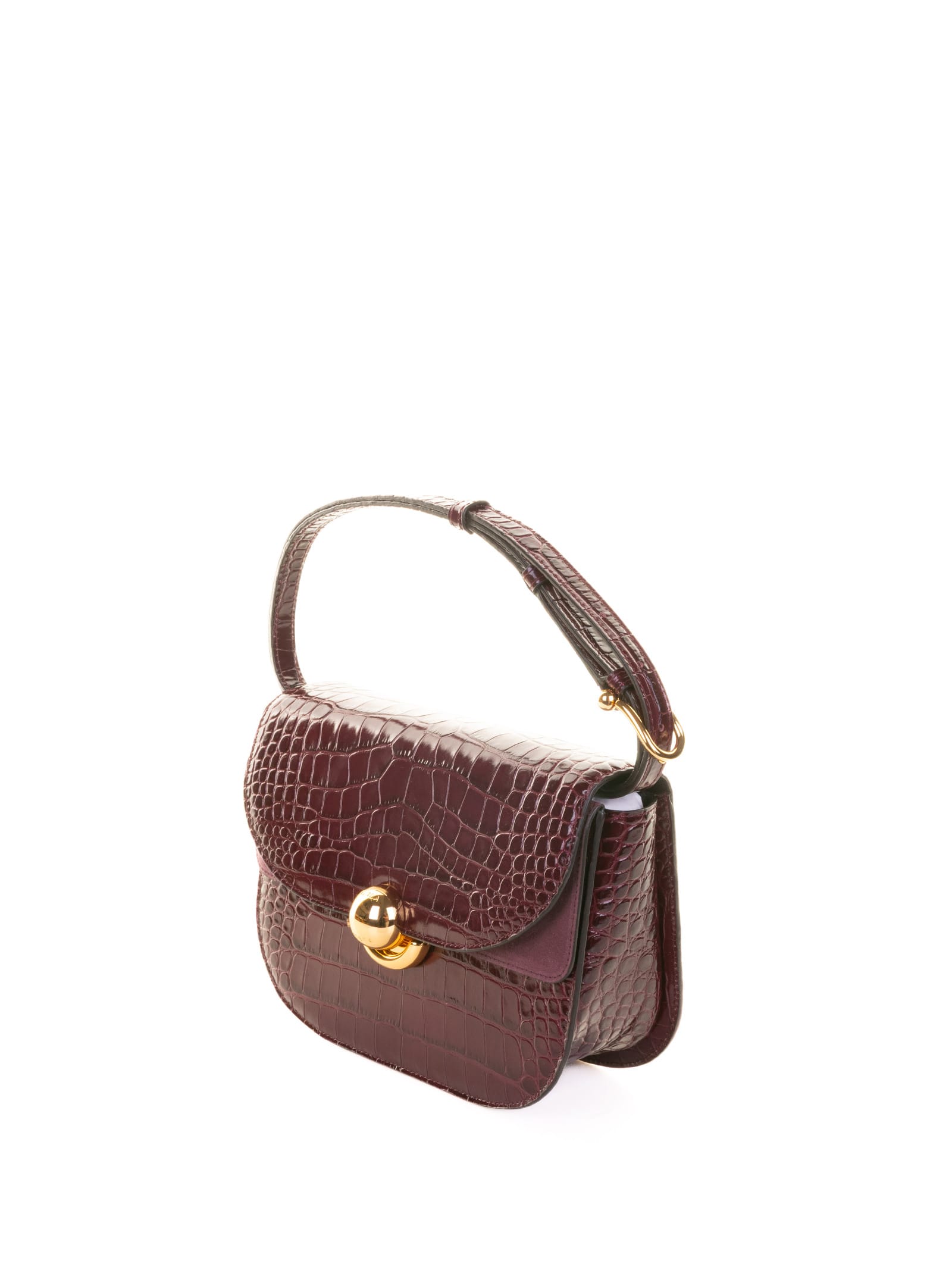 Furla Sfera S Ribes Leather Shoulder Bag In Red