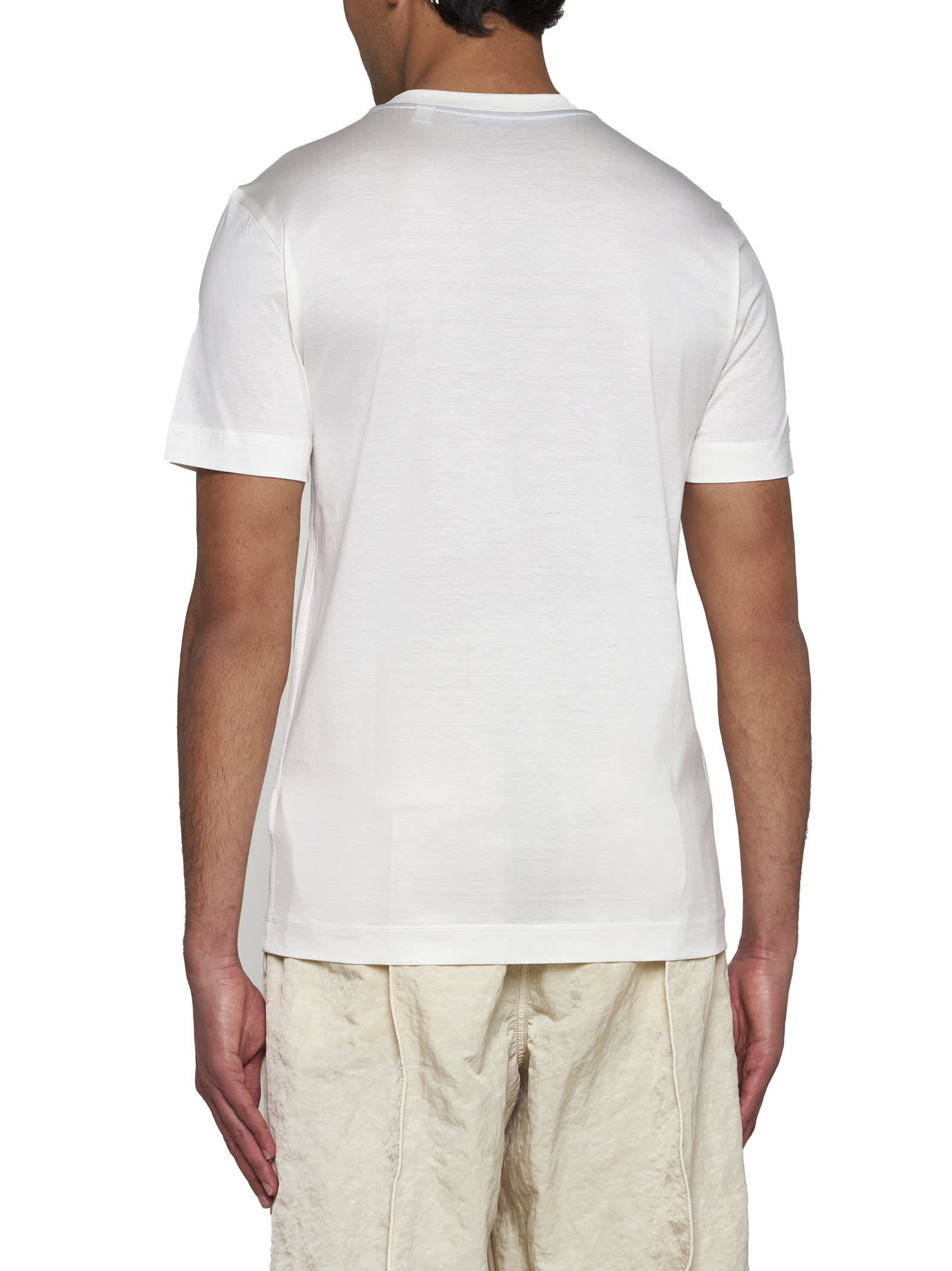 Shop Burberry T-shirt In Salt