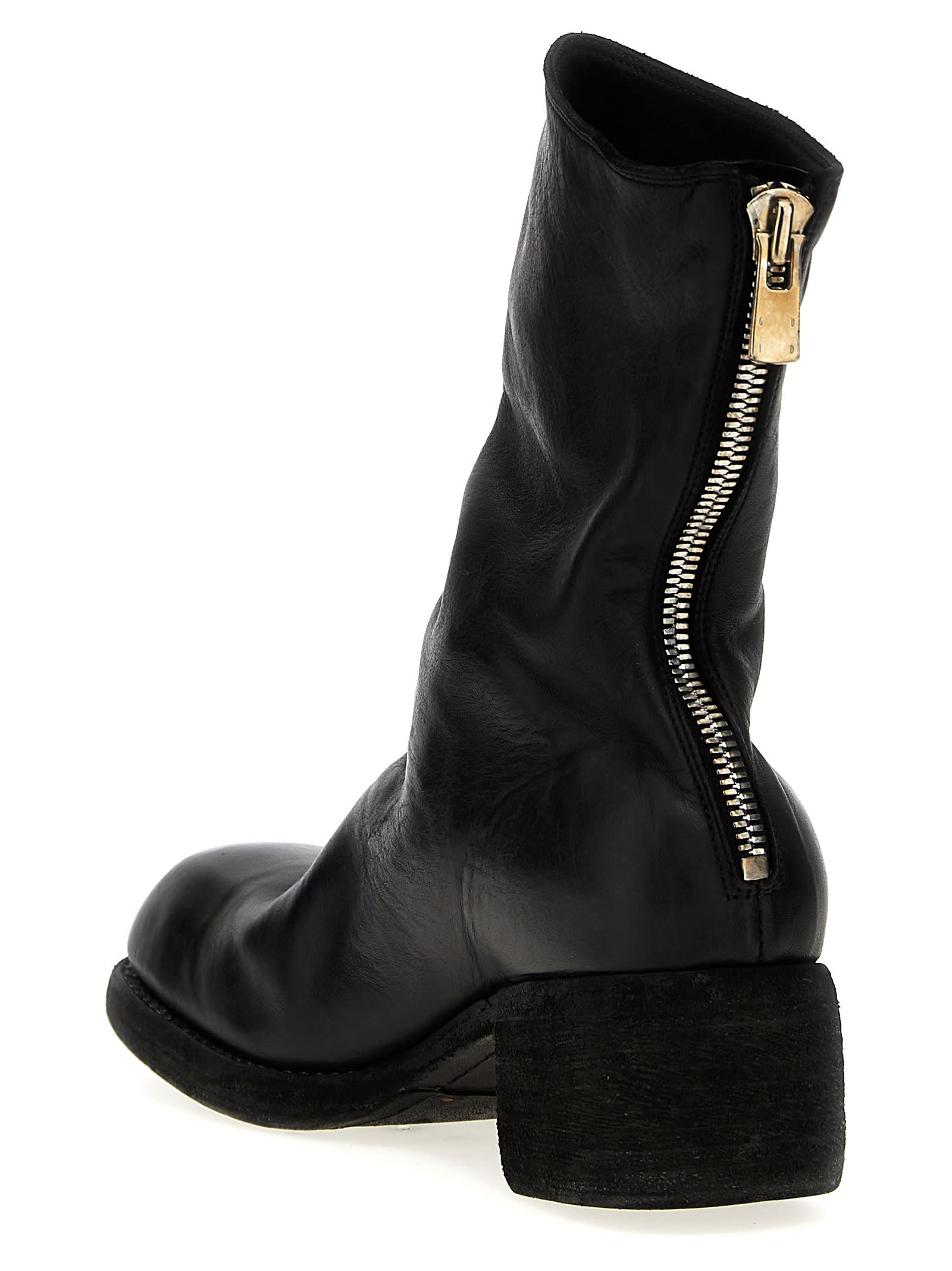 Shop Guidi 9088 Ankle Boots In Black