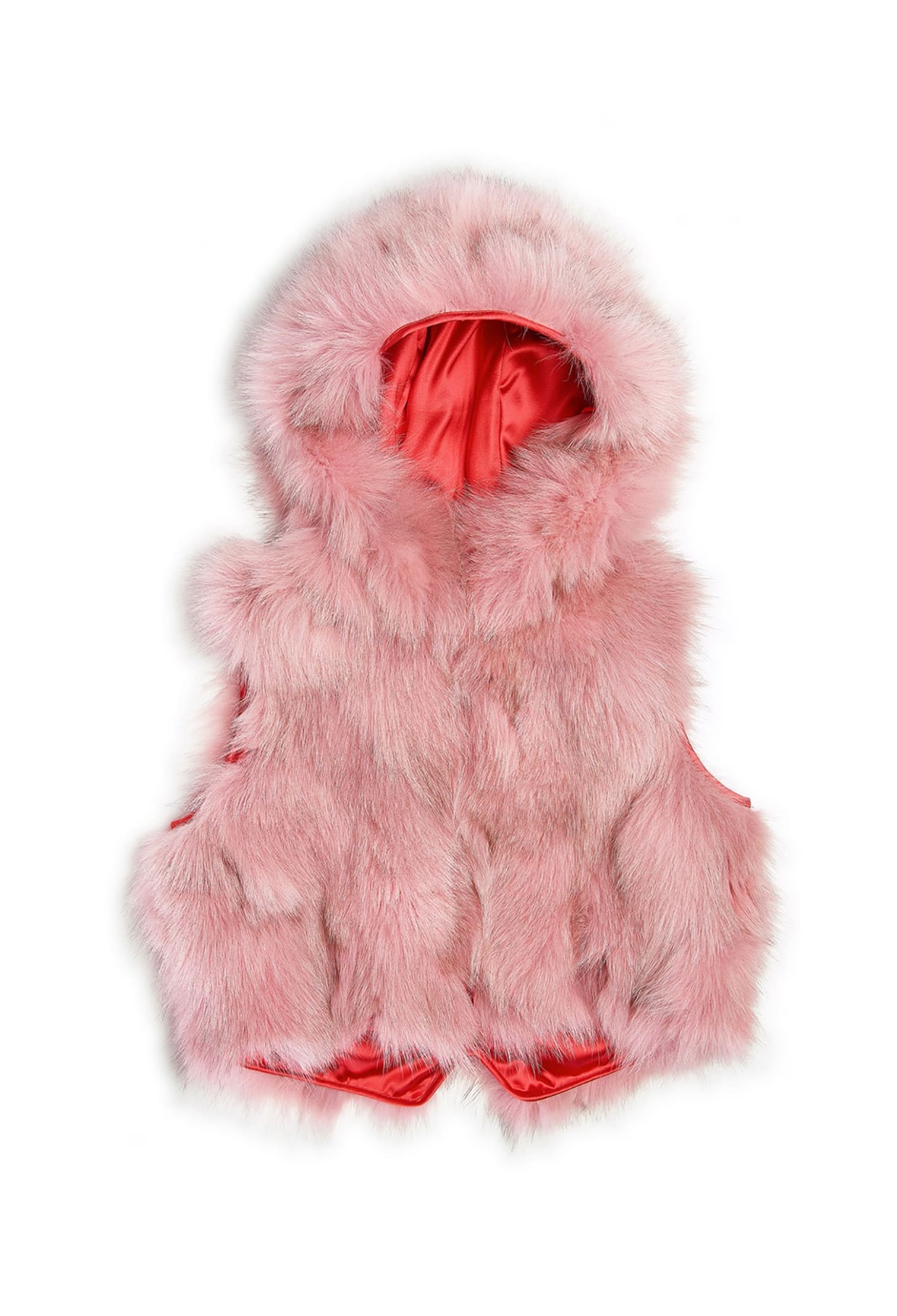 Mr & Mrs Italy Gilet Minissimo Pink Fluff