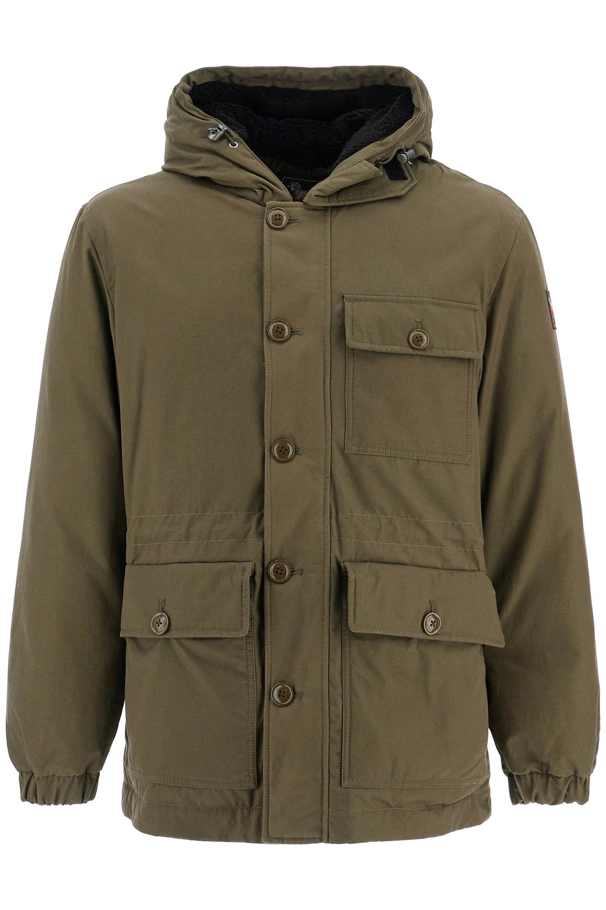 Shop Woolrich Short Byrd Parka In Greenstone (green)