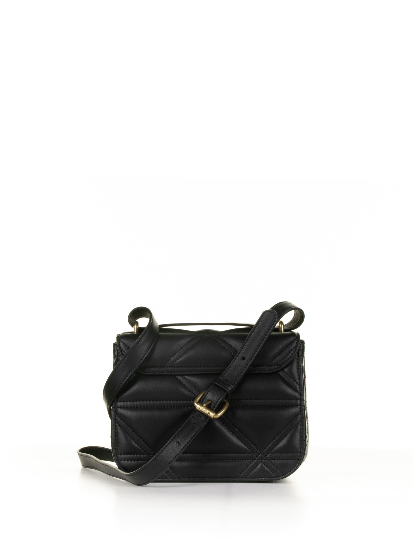 Shop Vivienne Westwood Black Leather Shoulder Bag