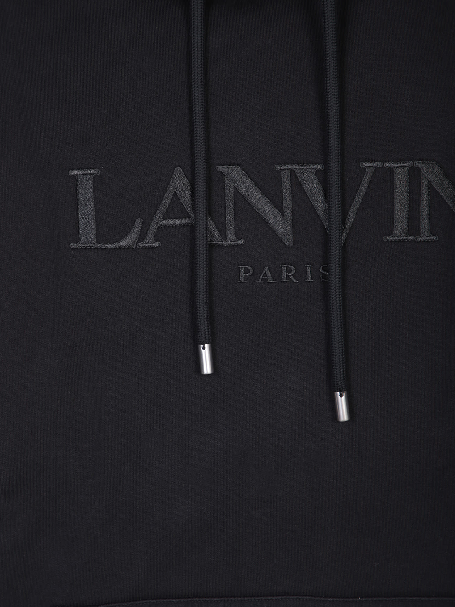 LANVIN PARIS BLACK HOODIE 