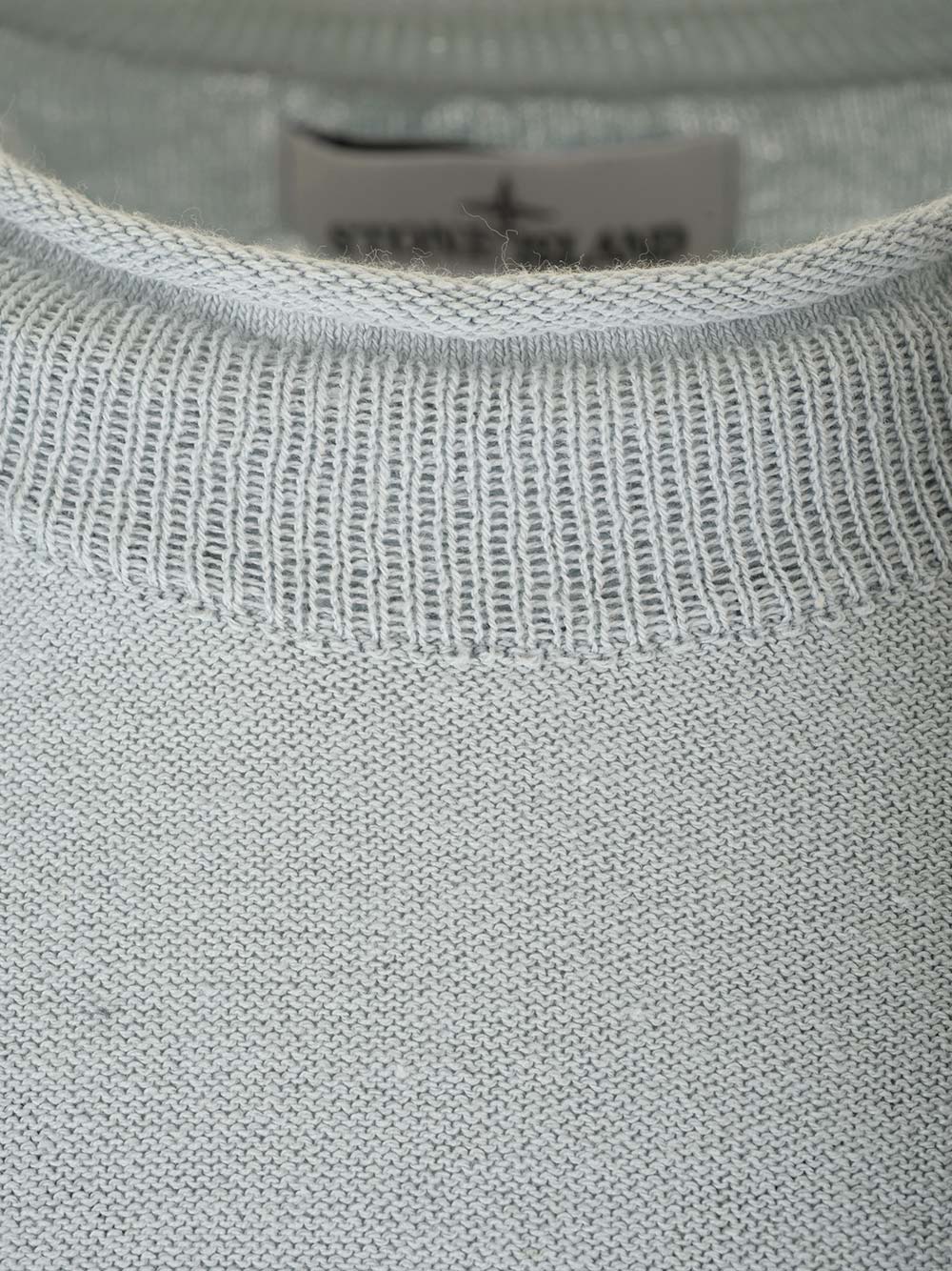 Shop Stone Island Cotton Sweater In Light Blue