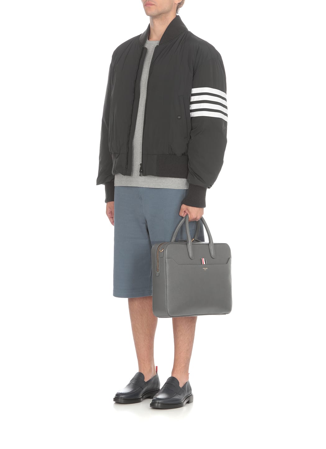 Thom Browne T-shirt In Grey