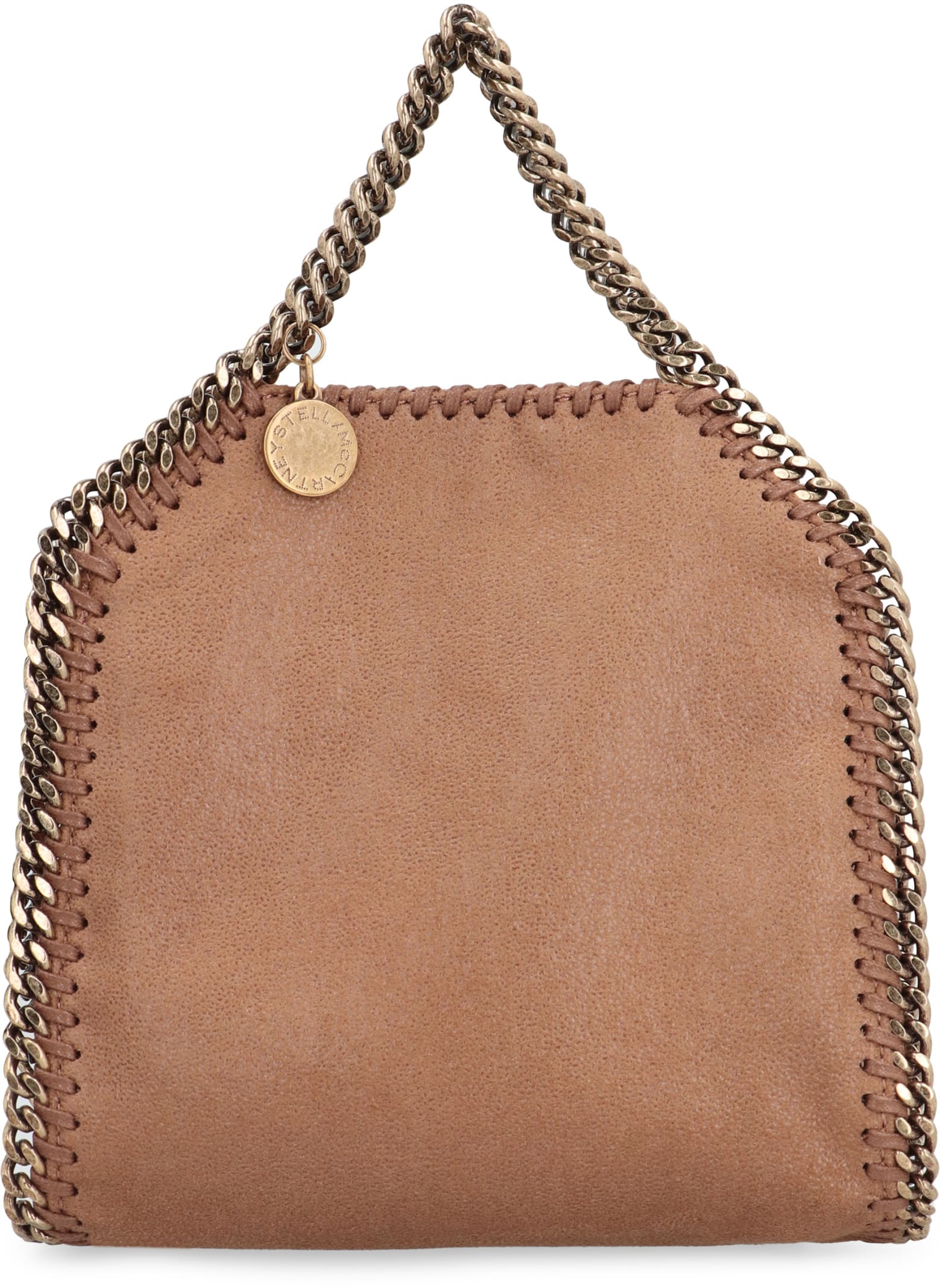 Shop Stella Mccartney Tiny Falabella Mini-bag In Leather Brown