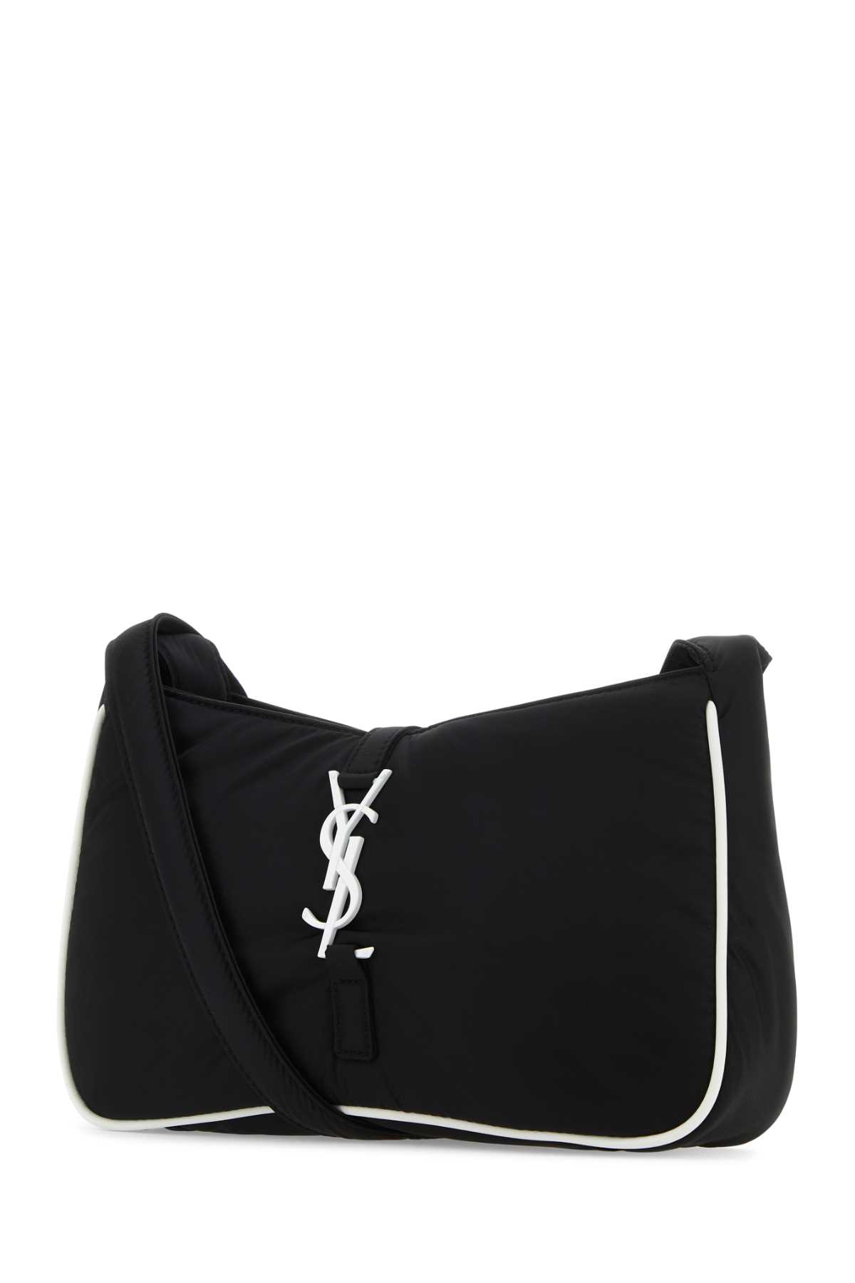 SAINT LAURENT BLACK ECONYLÂ® LE 5 Ã 7 SHOULDER BAG 