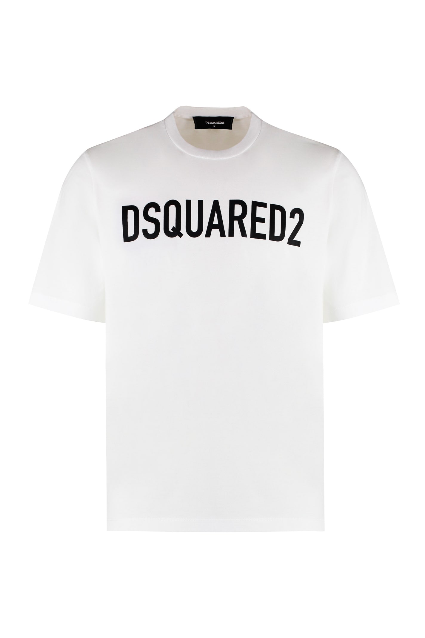 Shop Dsquared2 Logo Cotton T-shirt In White