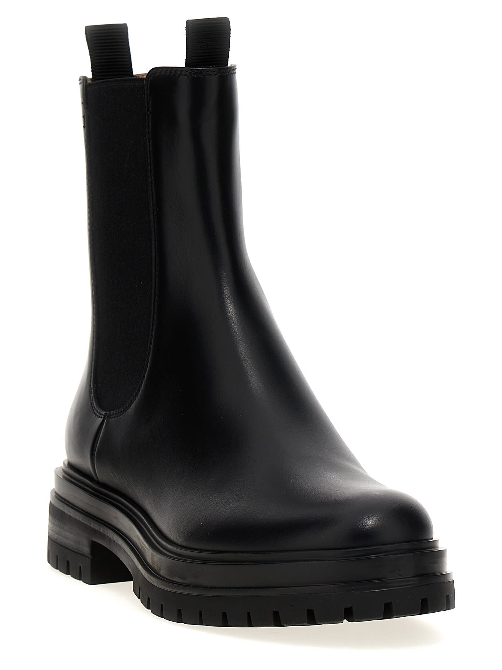 Shop Gianvito Rossi Chester Beatles Boots In Black