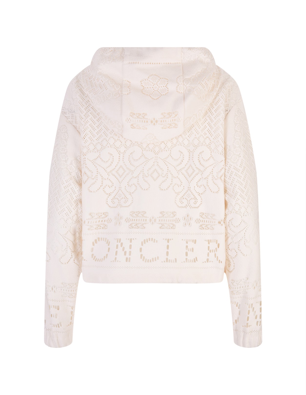 【送料&関税込】Moncler Sebaste Pattern Perforated Hooded Ja Moncler Sebaste Pattern Perforated Hooded Jacket In Panna