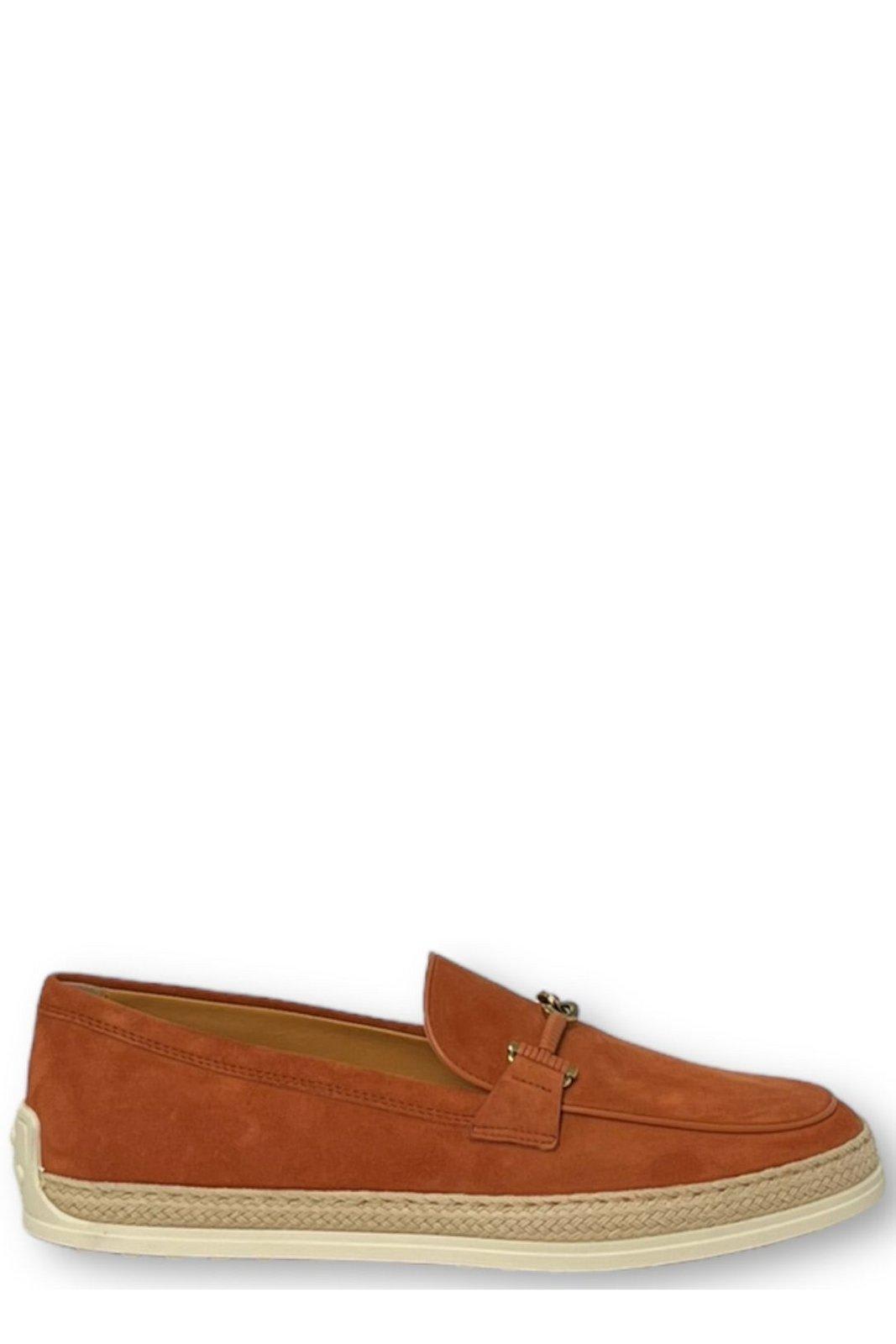 Shop Tod's Gomma Slip-on Loafers Tods In Luggage