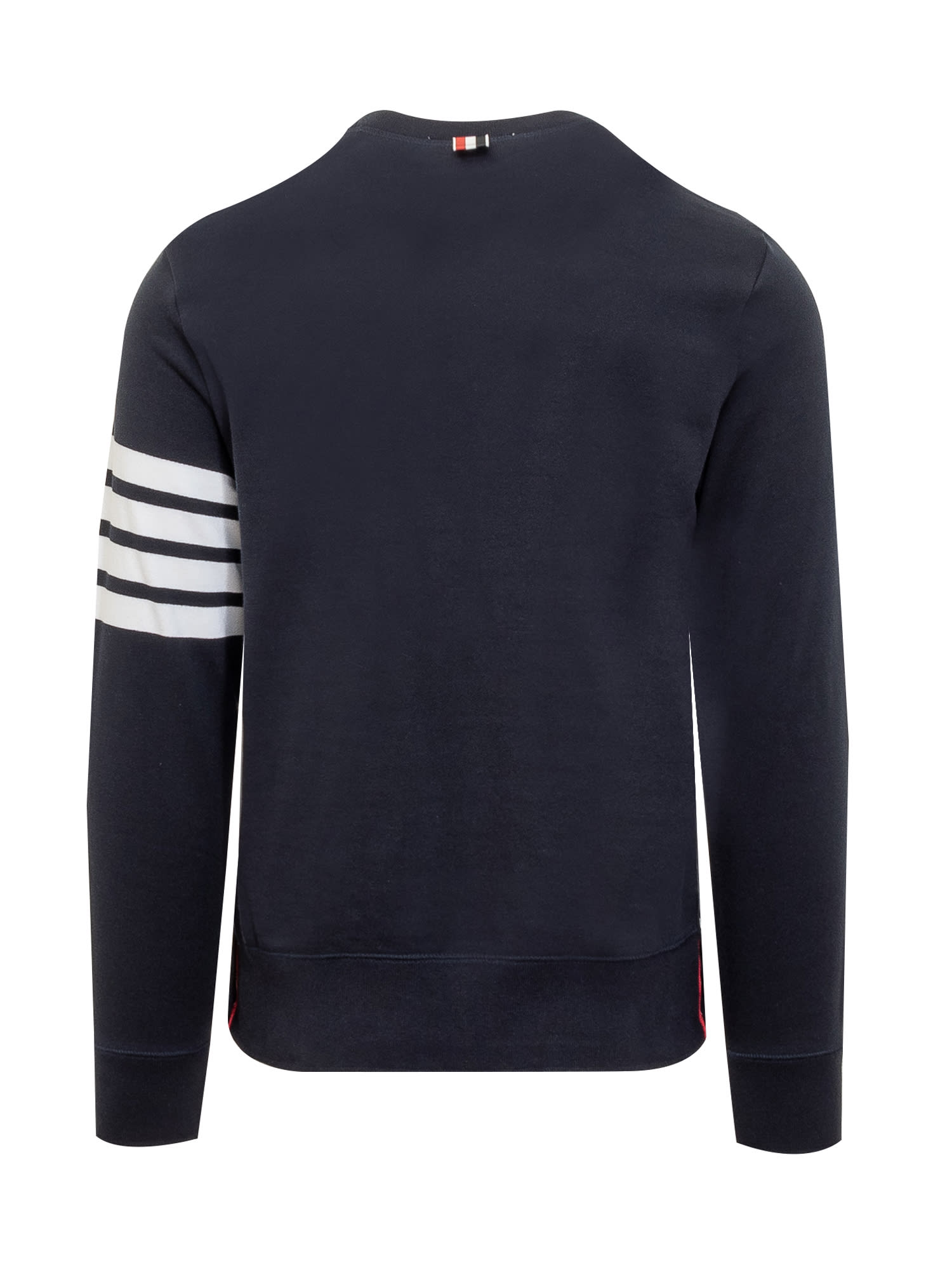 Shop Thom Browne Classic 4-bar Sweatshirt In Blu Scuro