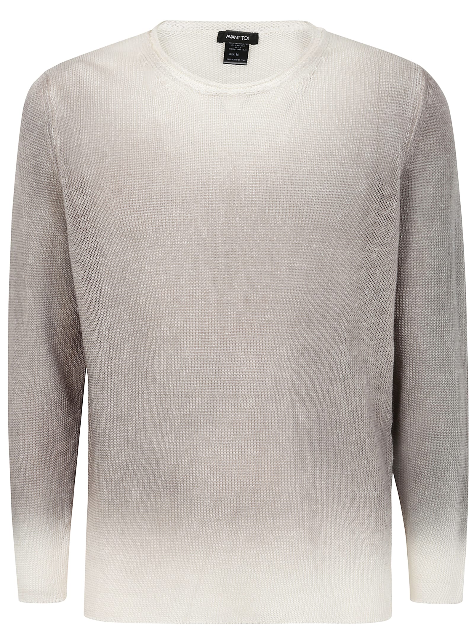 Gradient Effect Round Neck Pullover