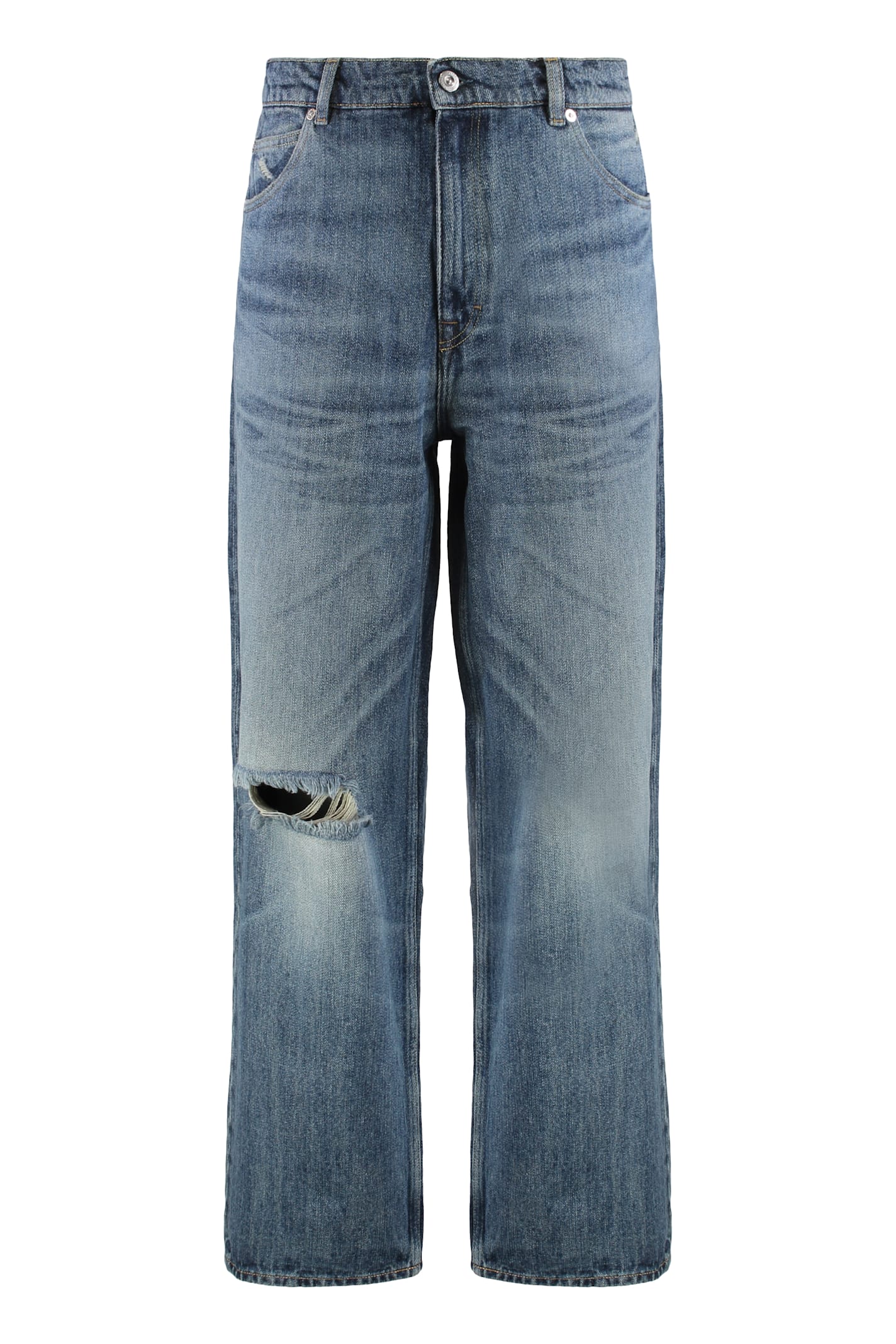 Our Legacy Vast Cut High-rise Wide-leg Jeans In Blue