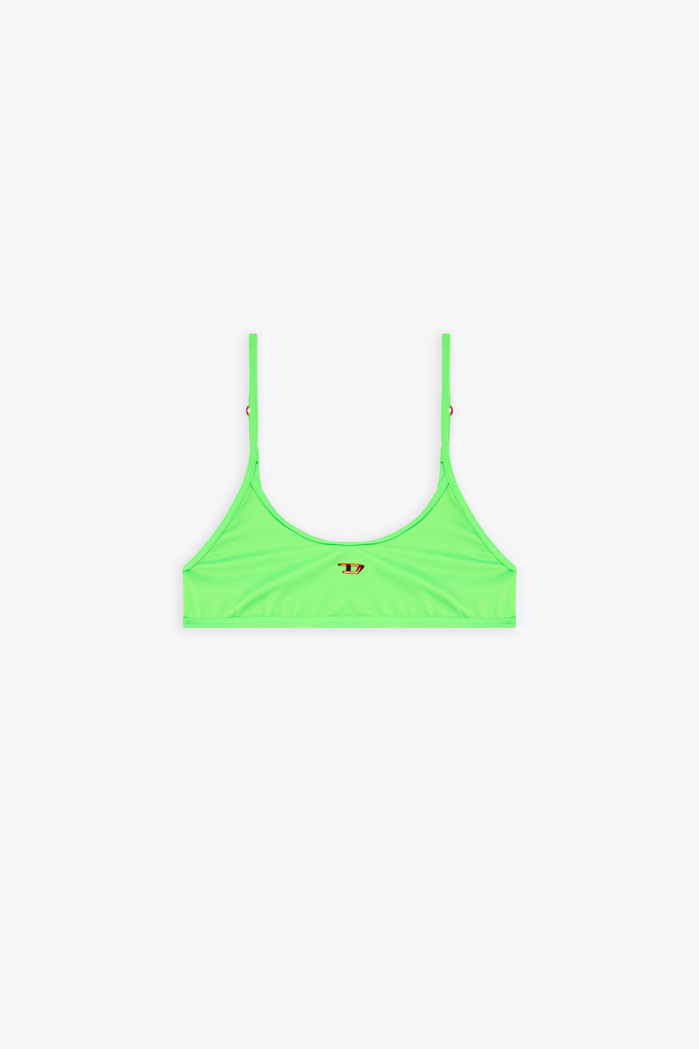 Bfb-nala Neon Green Lycra Swim Top With Logo - Bfb Nala