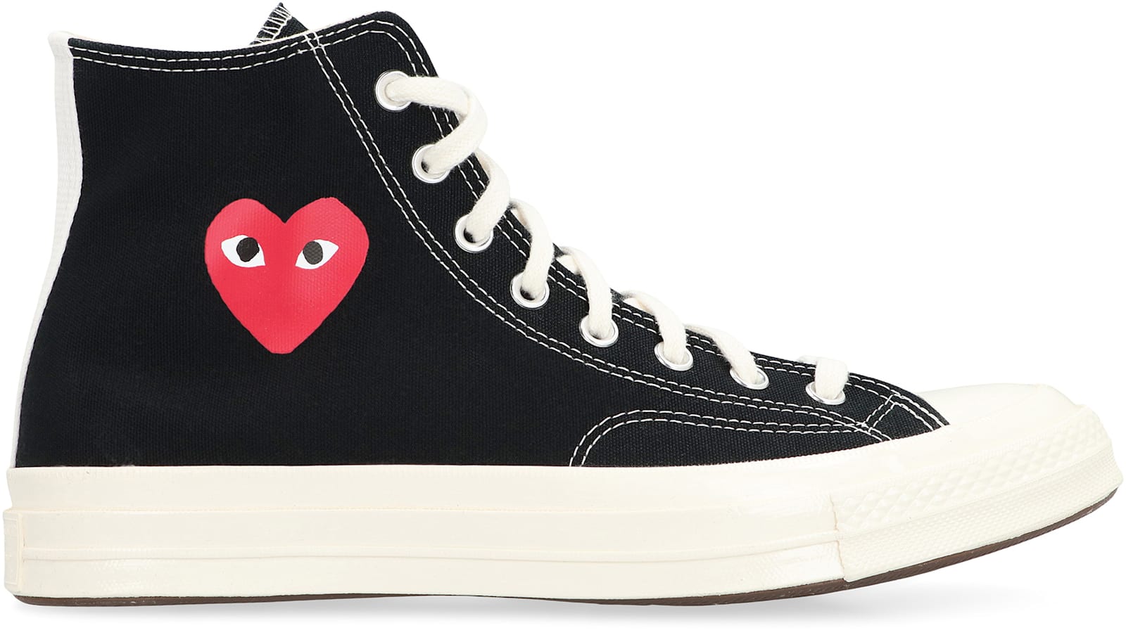 Comme Des Garçons Play X Converse Chuck 70 Multi Heart Sneakers In Black