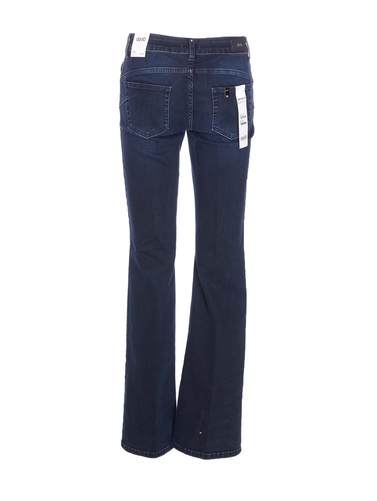 Liu •jo Five-pocket Trousers With Back Patch Pockets In Blue
