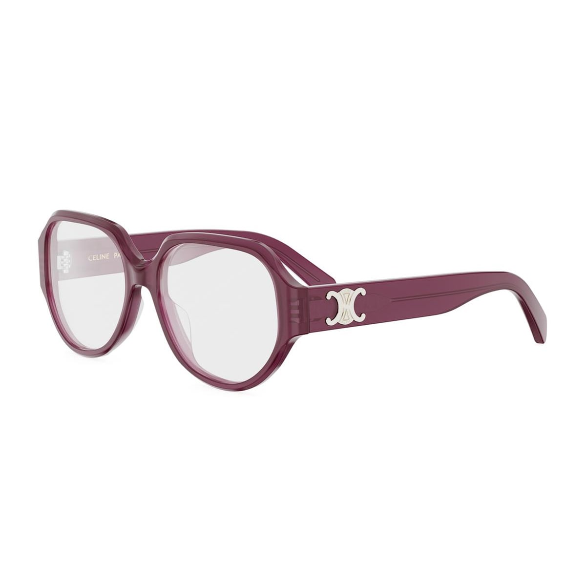 Celine Cl50165i Triomphe 069 Bordeaux Glasses In Red
