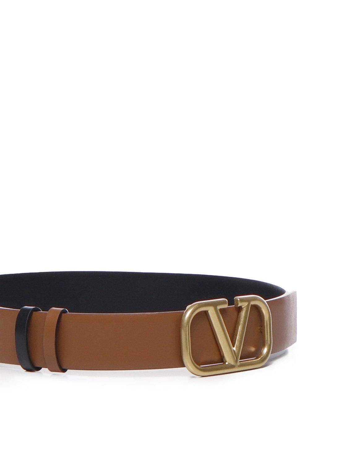 Valentino Garavani - Seleria & Black VLogo Reversible Belt