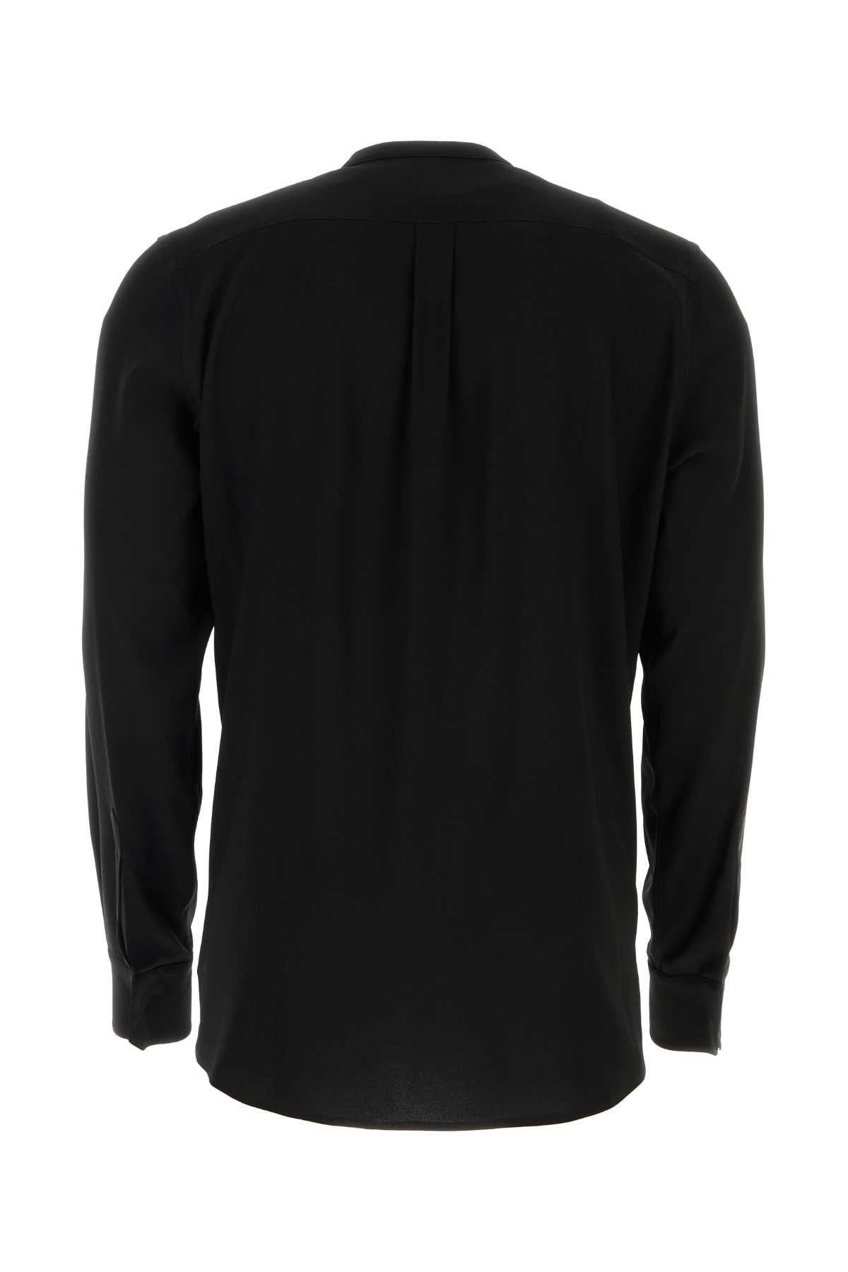 Dolce & Gabbana Black Crepe Shirt In Nero