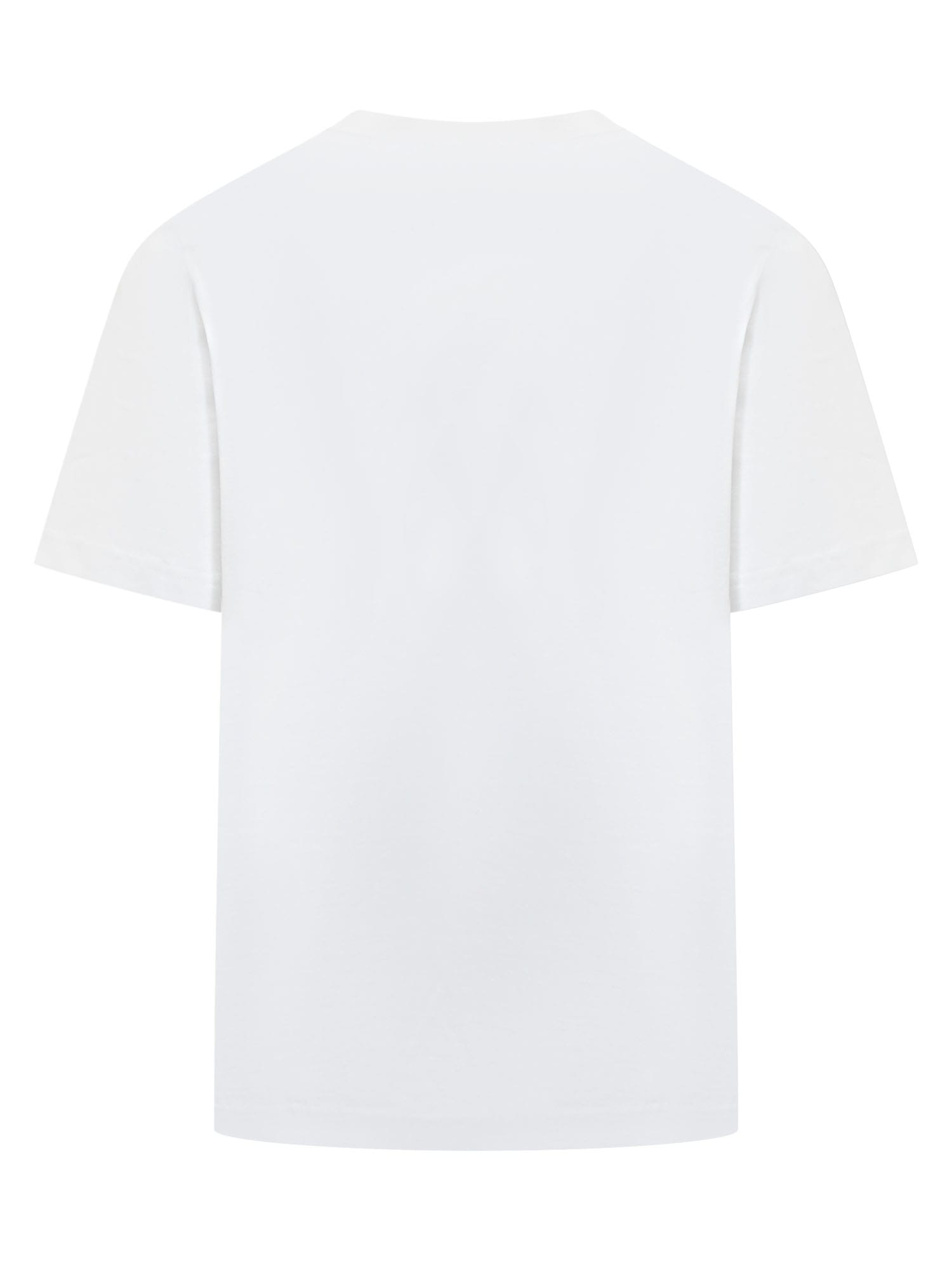 Shop Casablanca Statue Printed T-shirt In White