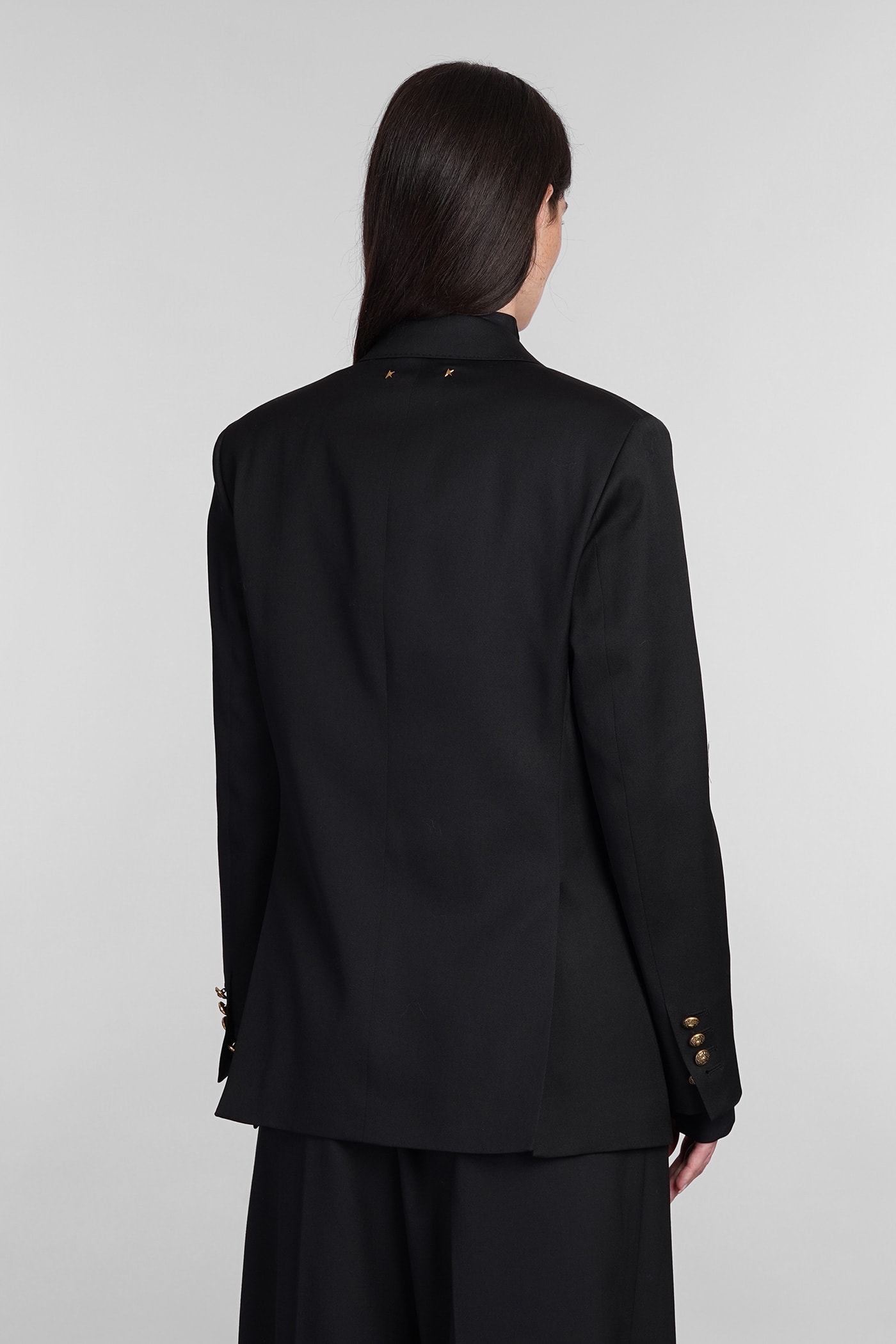 Shop Golden Goose Blazer In Black Wool