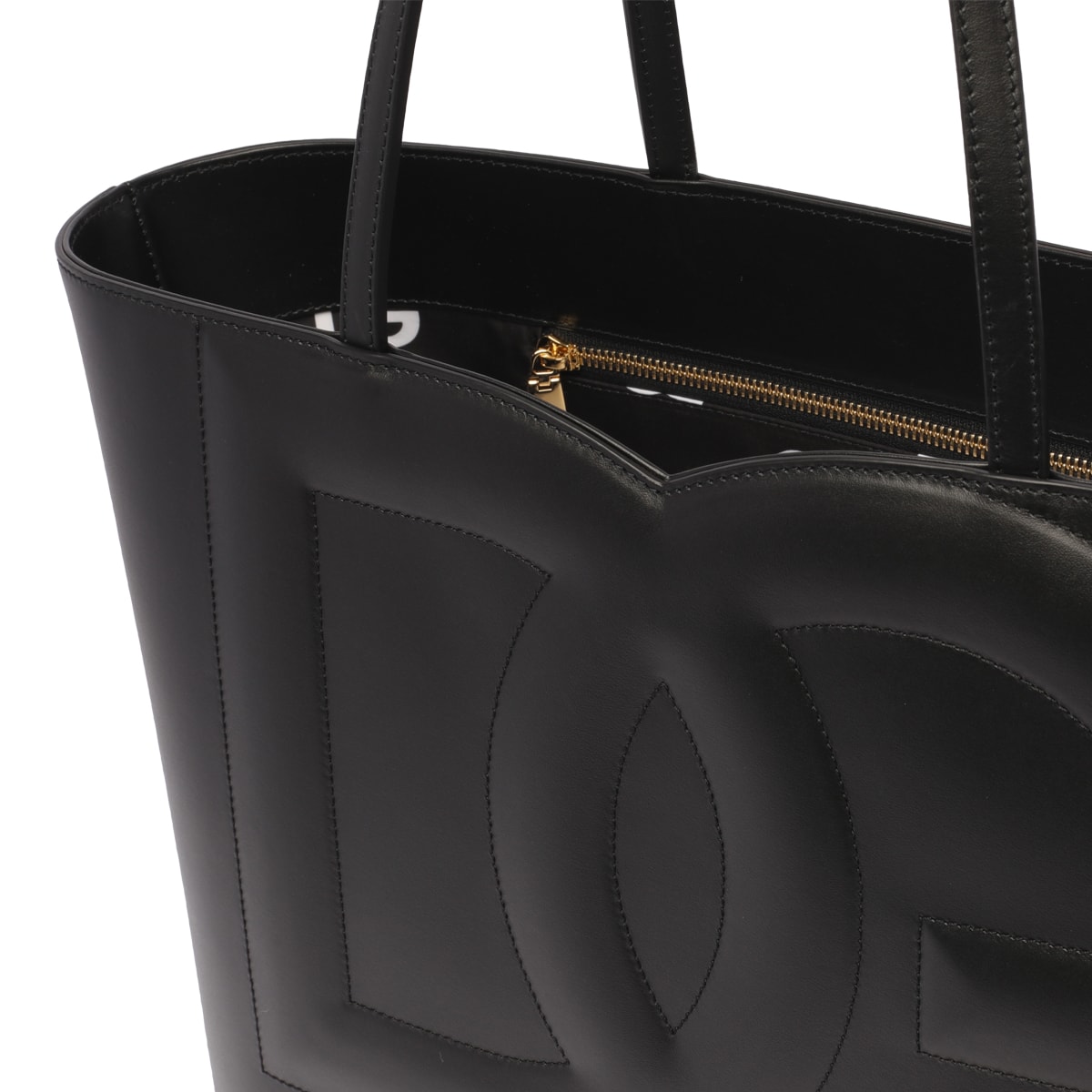 Shop Dolce & Gabbana Medium Dg Shopping Bag In Black