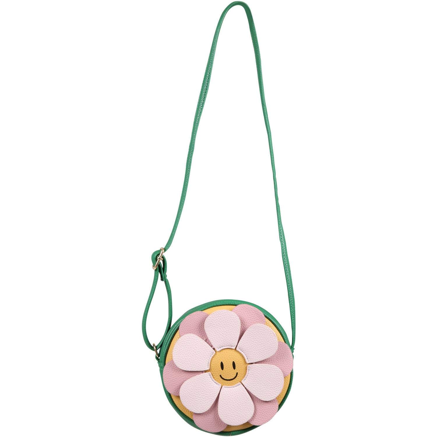 Molo Green Bag For Girl With Flower