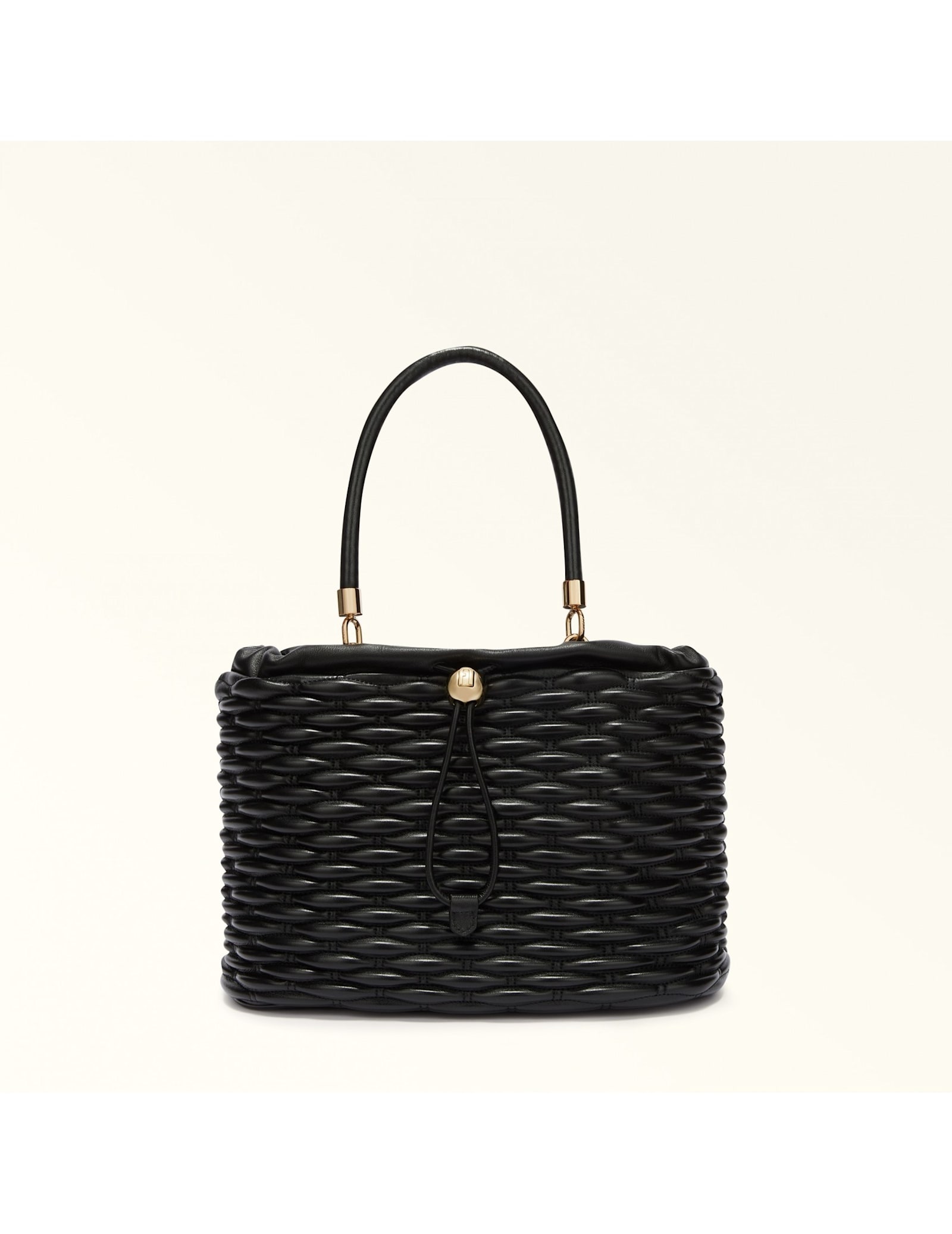 Nido M Shoulder Bag In Quilted Leather Color Black