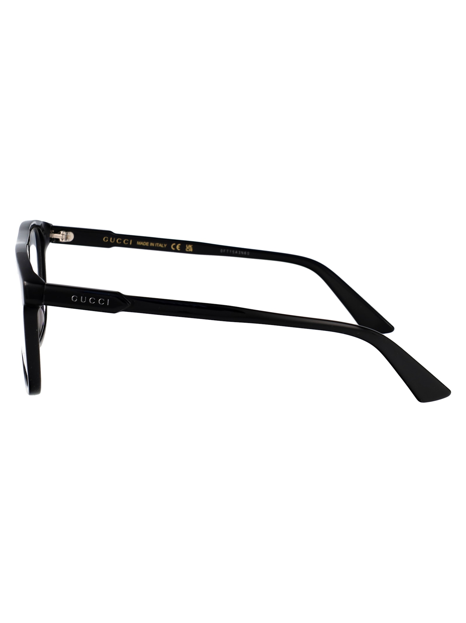 Shop Gucci Gg1035o Glasses In 001 Black Black Transparent