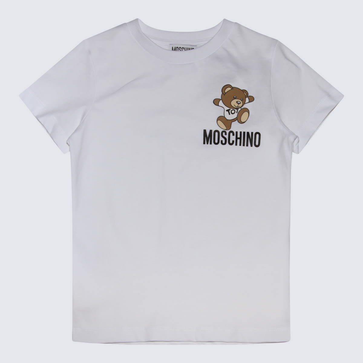 Moschino Kids' White Cotton T-shirt