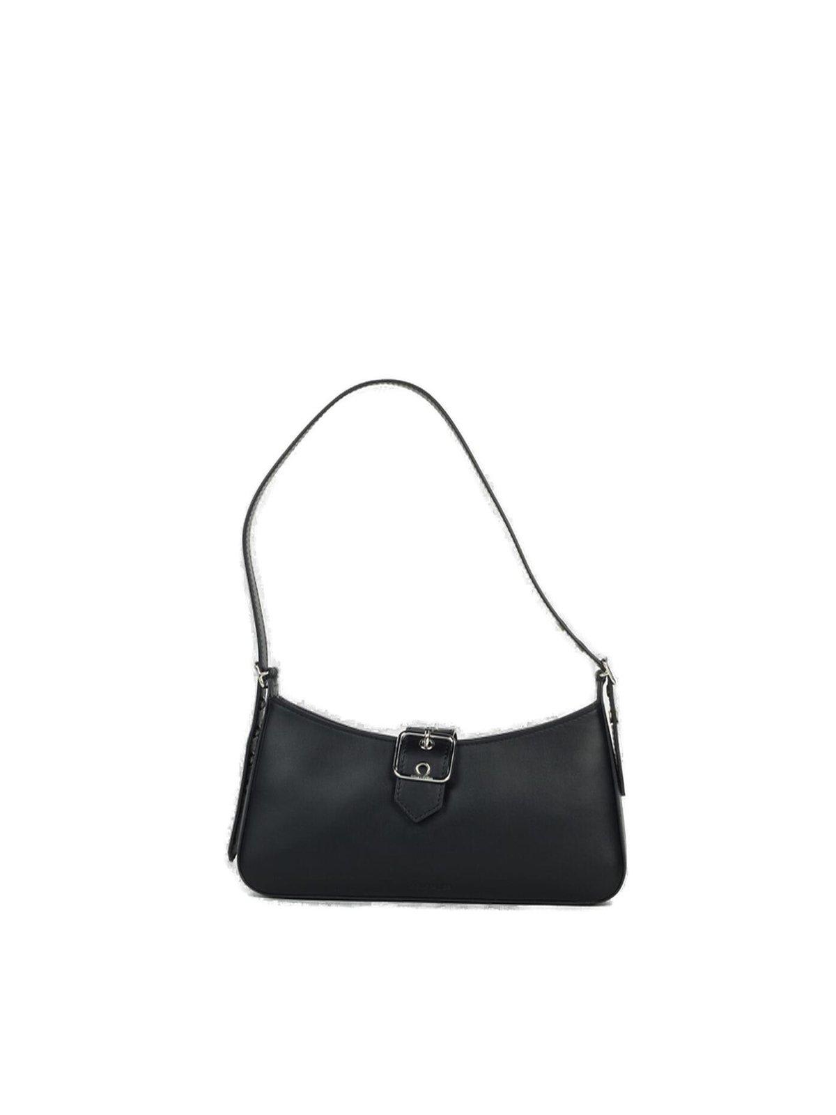 Shop Courrèges Gogo Baguette Bag In Black