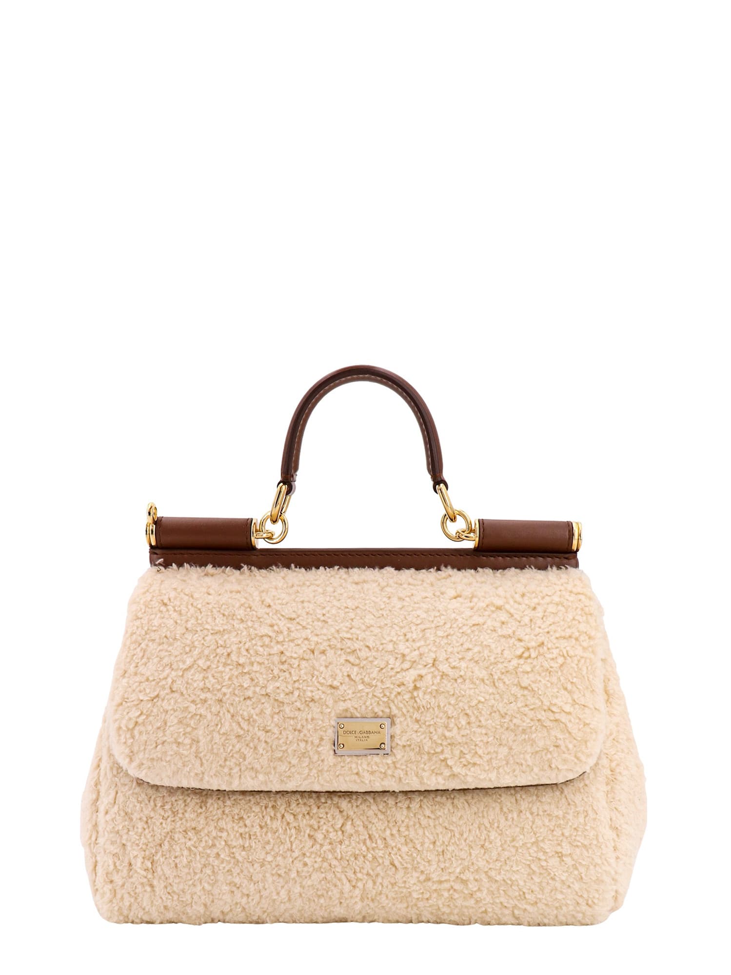 Dolce & Gabbana Sicily Shoulder Bag - Neutrals